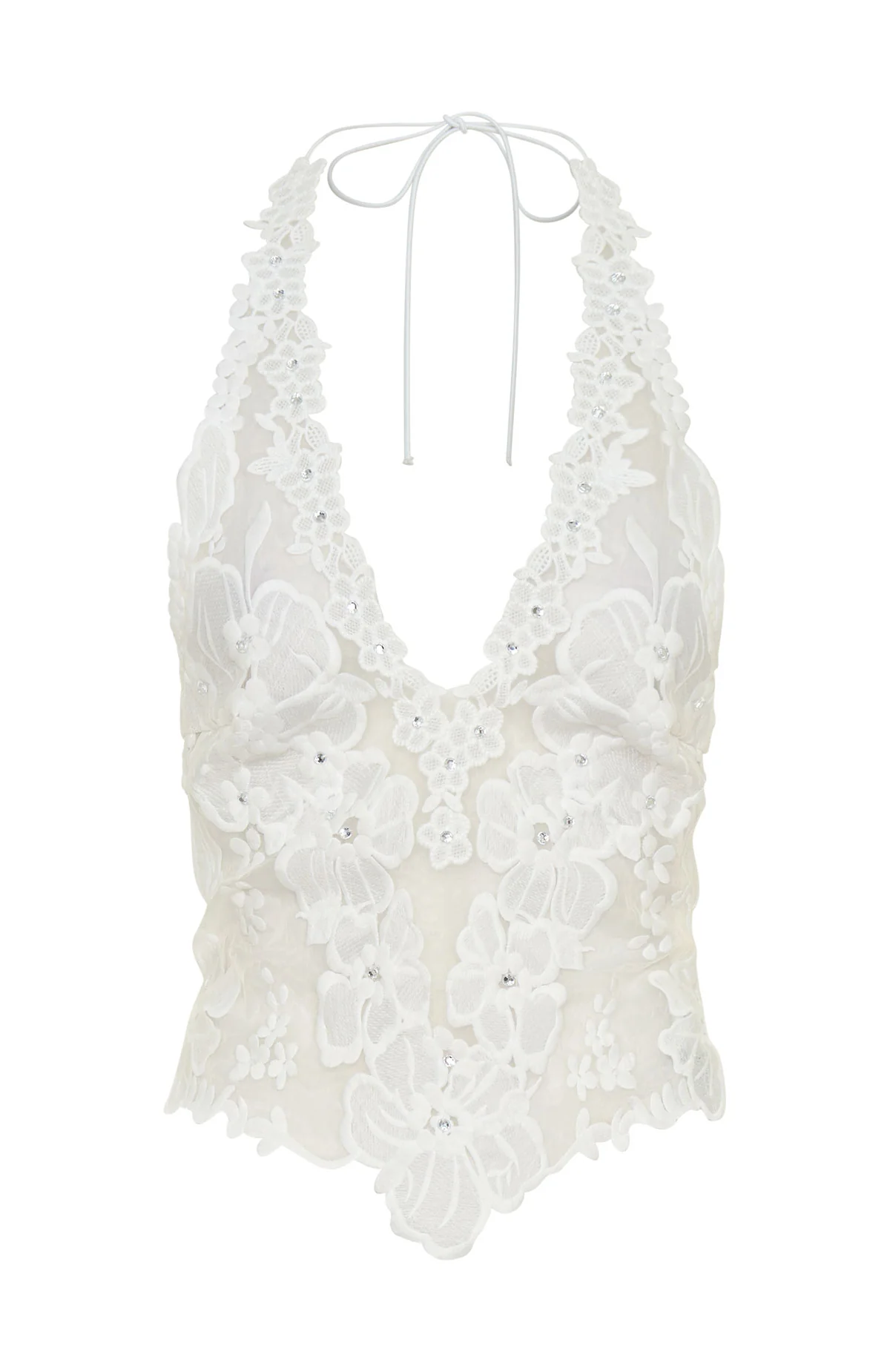 More Dreams Halter Top White - Image 7