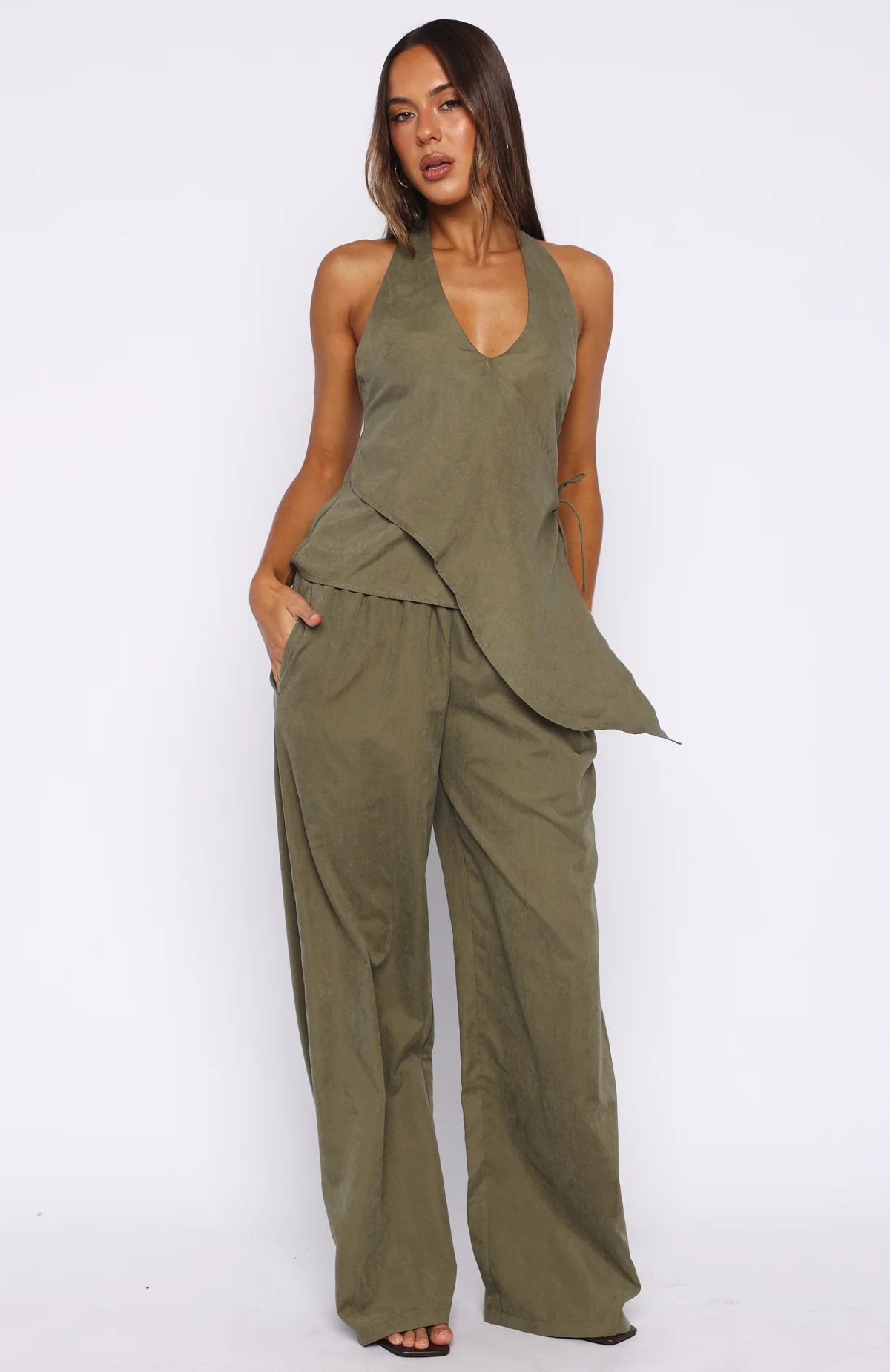 Mystic Mist Halter Top Olive - Image 5