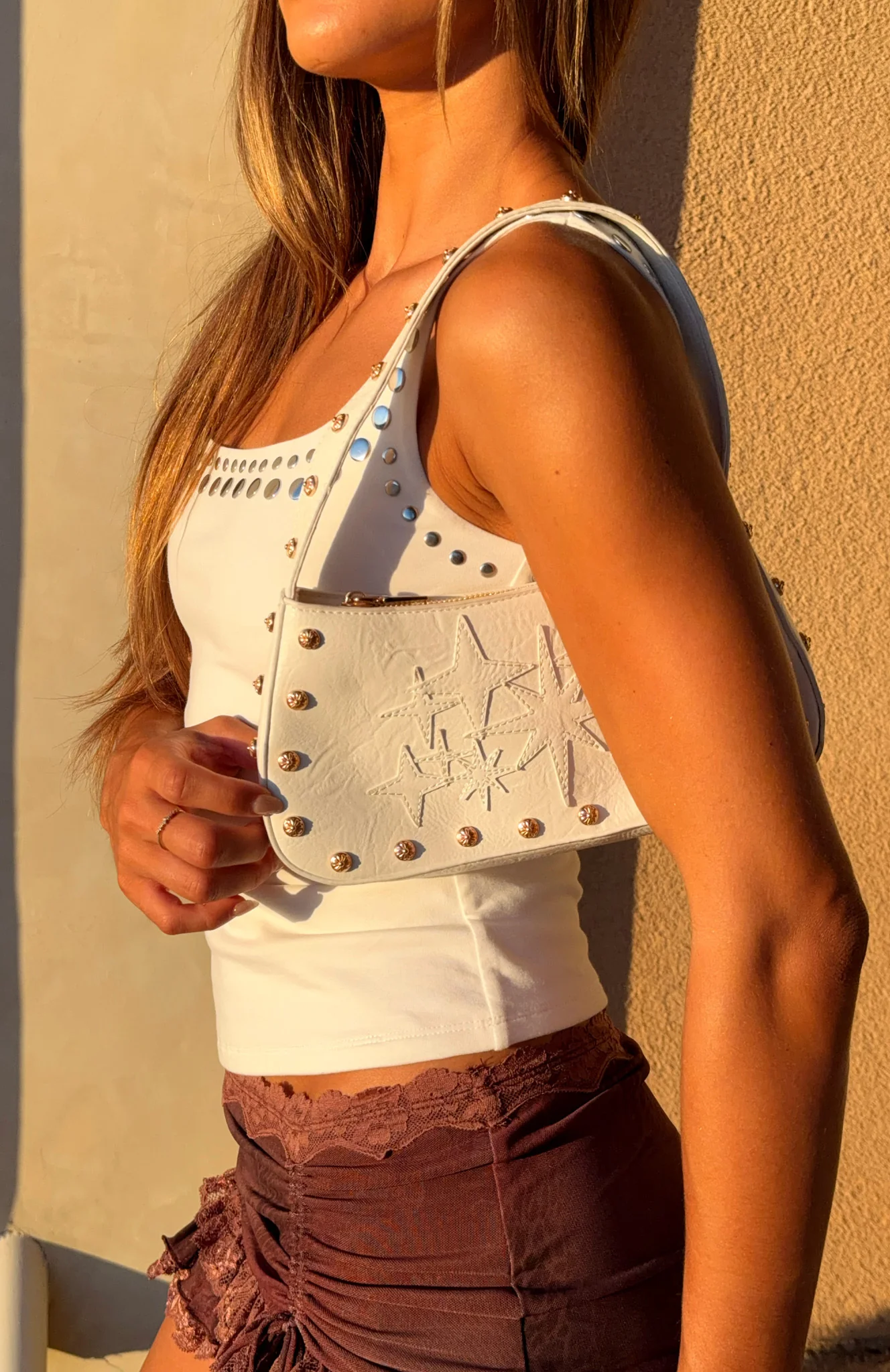 Nash Shoulder Bag White - Image 2