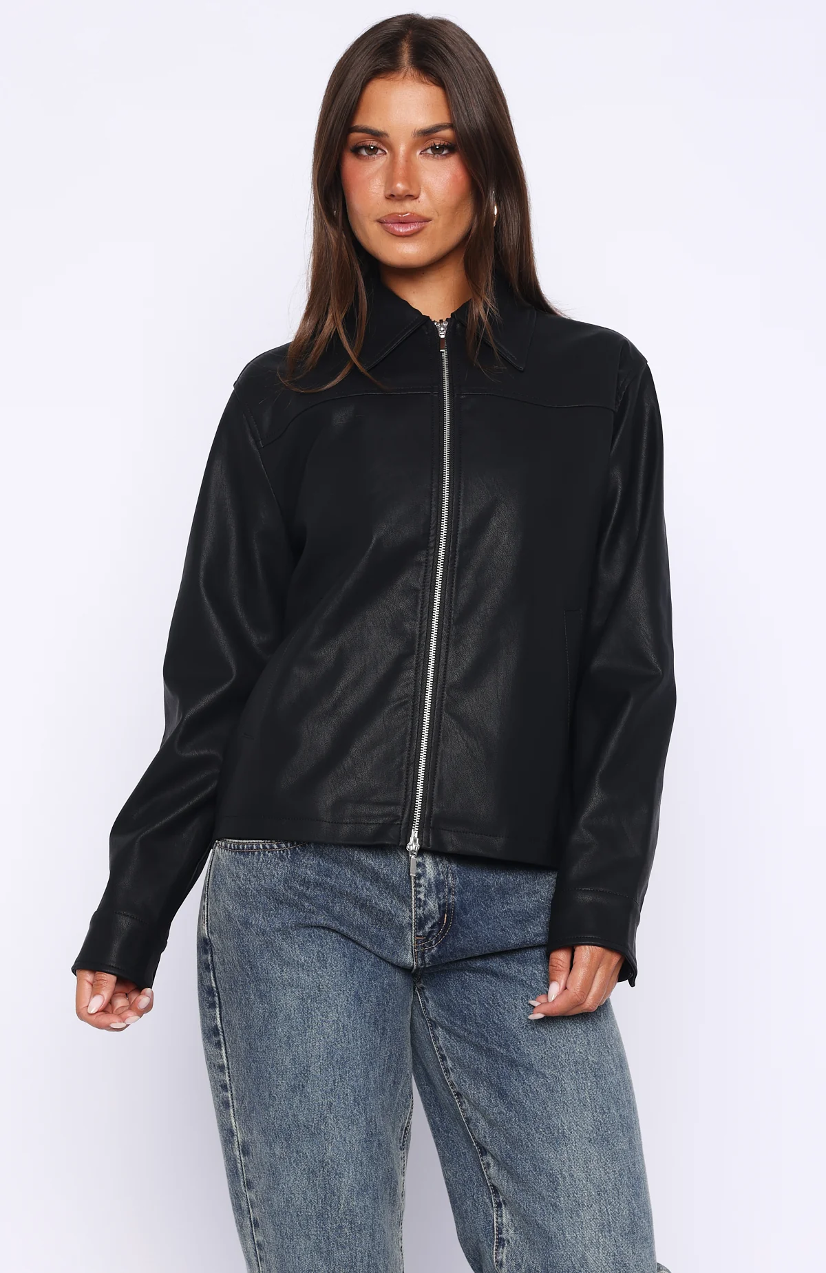 Never Possible PU Jacket Black - Image 3