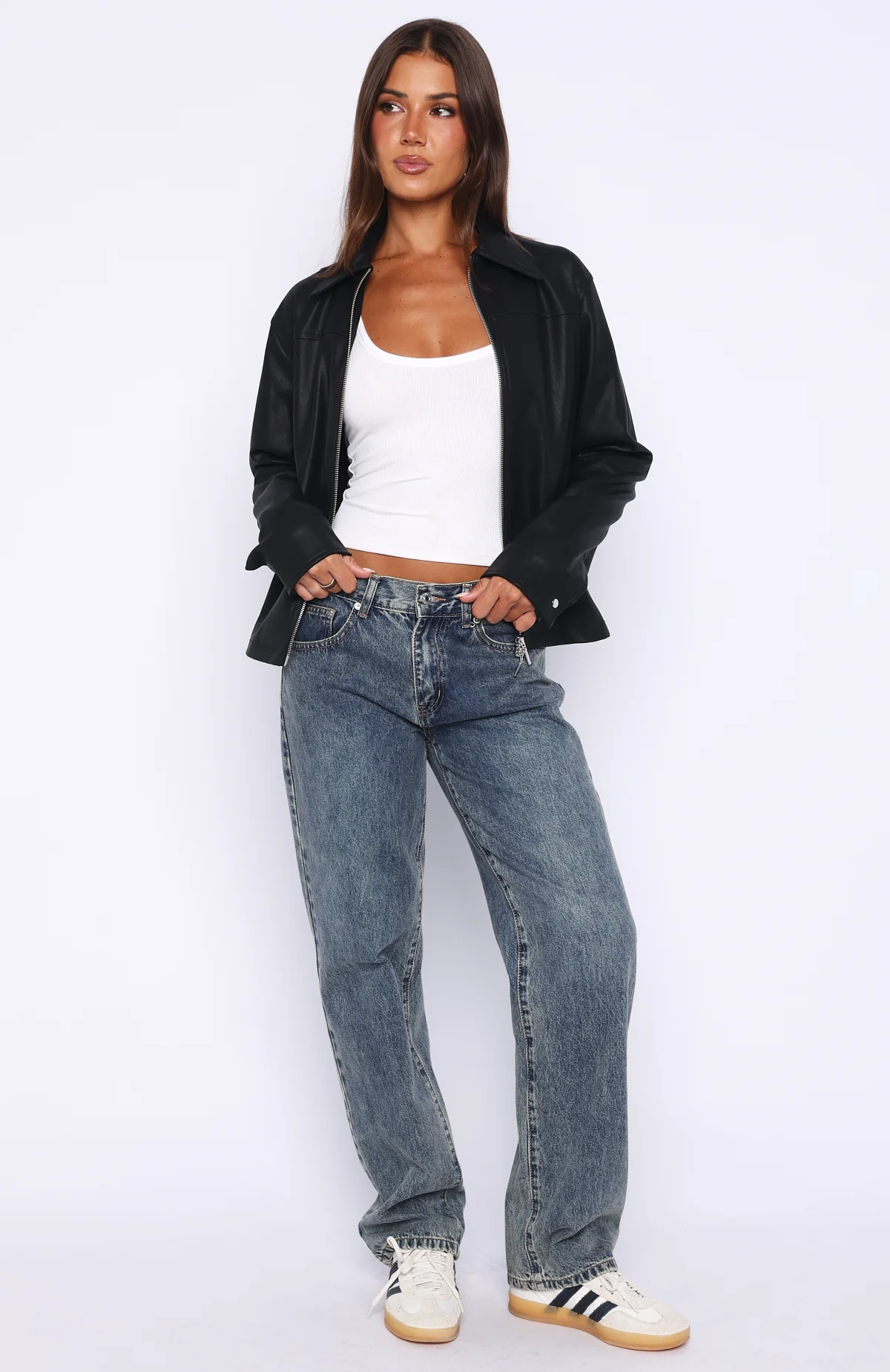 Never Possible PU Jacket Black - Image 6