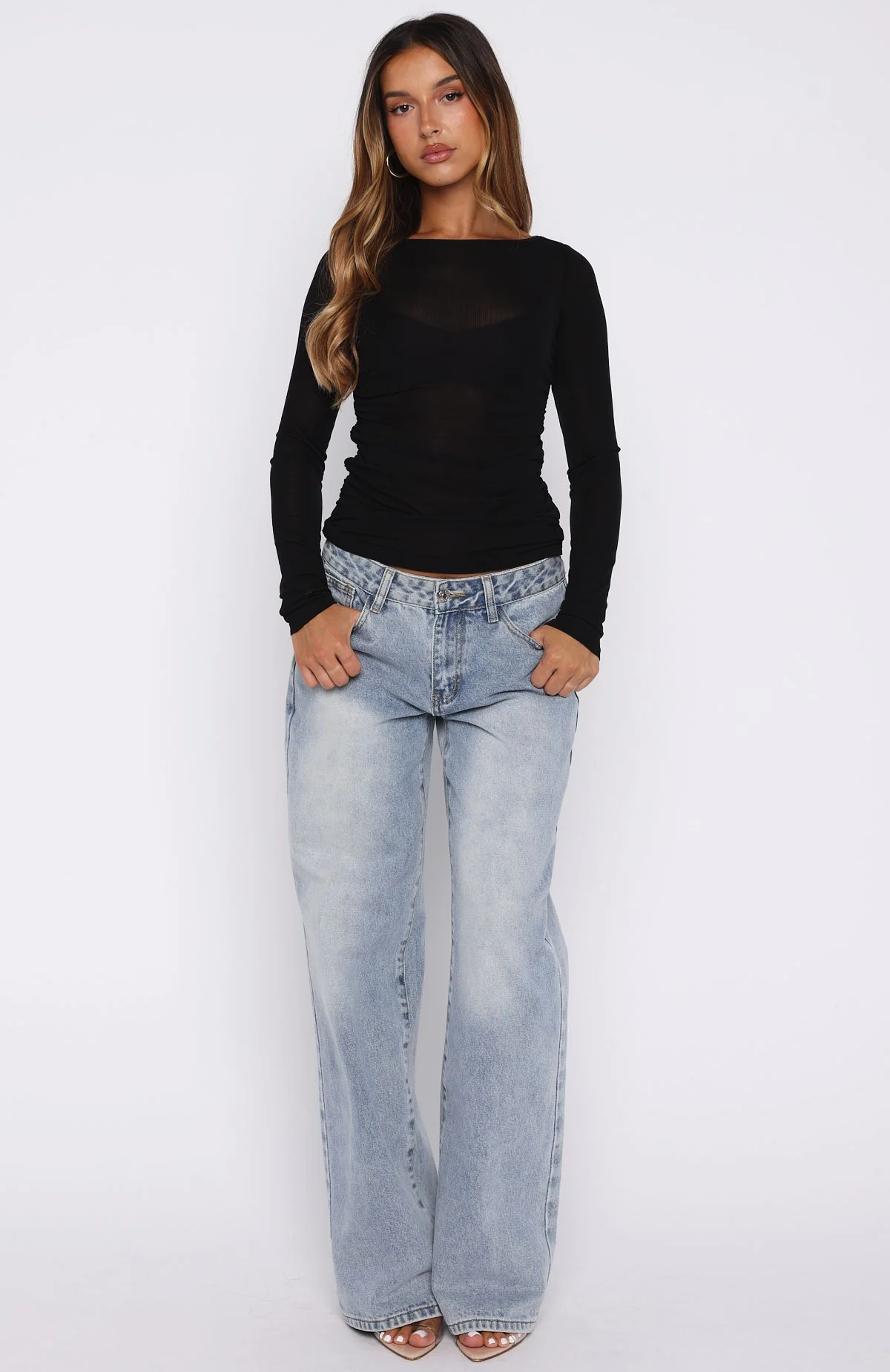 Never Took Me Serious Long Sleeve Top Black - Image 5