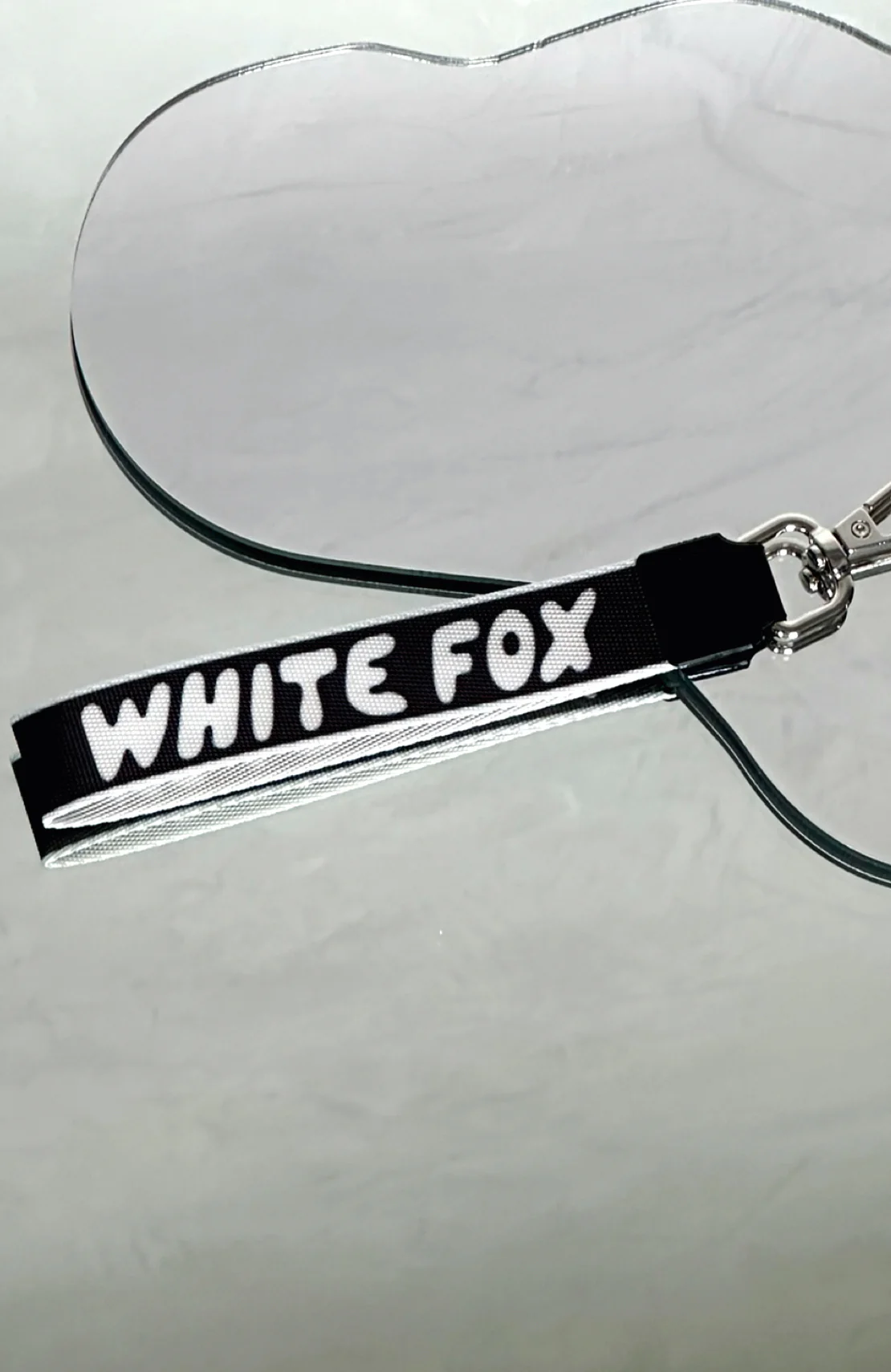 Next Level Strap Keychain Black/White - Image 2