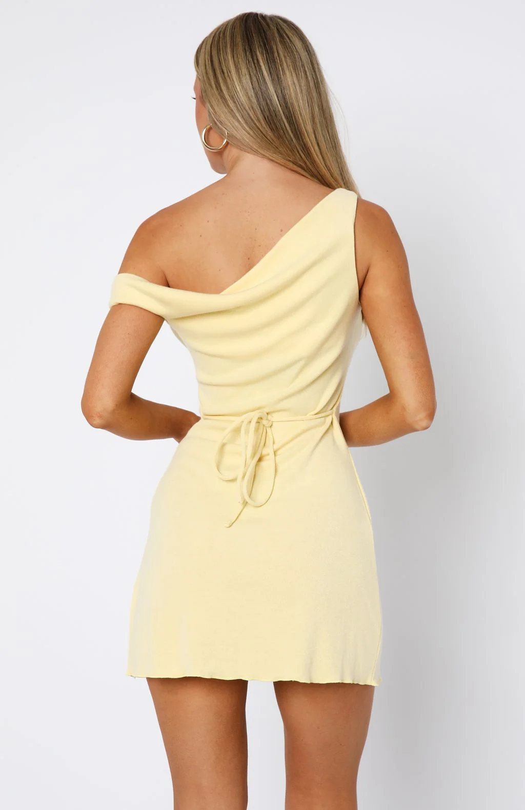 Nights Away Mini Dress Lemon - Image 4