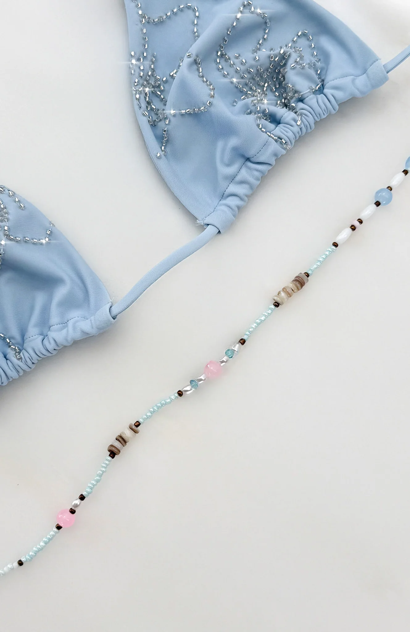 Niko Necklace Baby Blue - Image 3