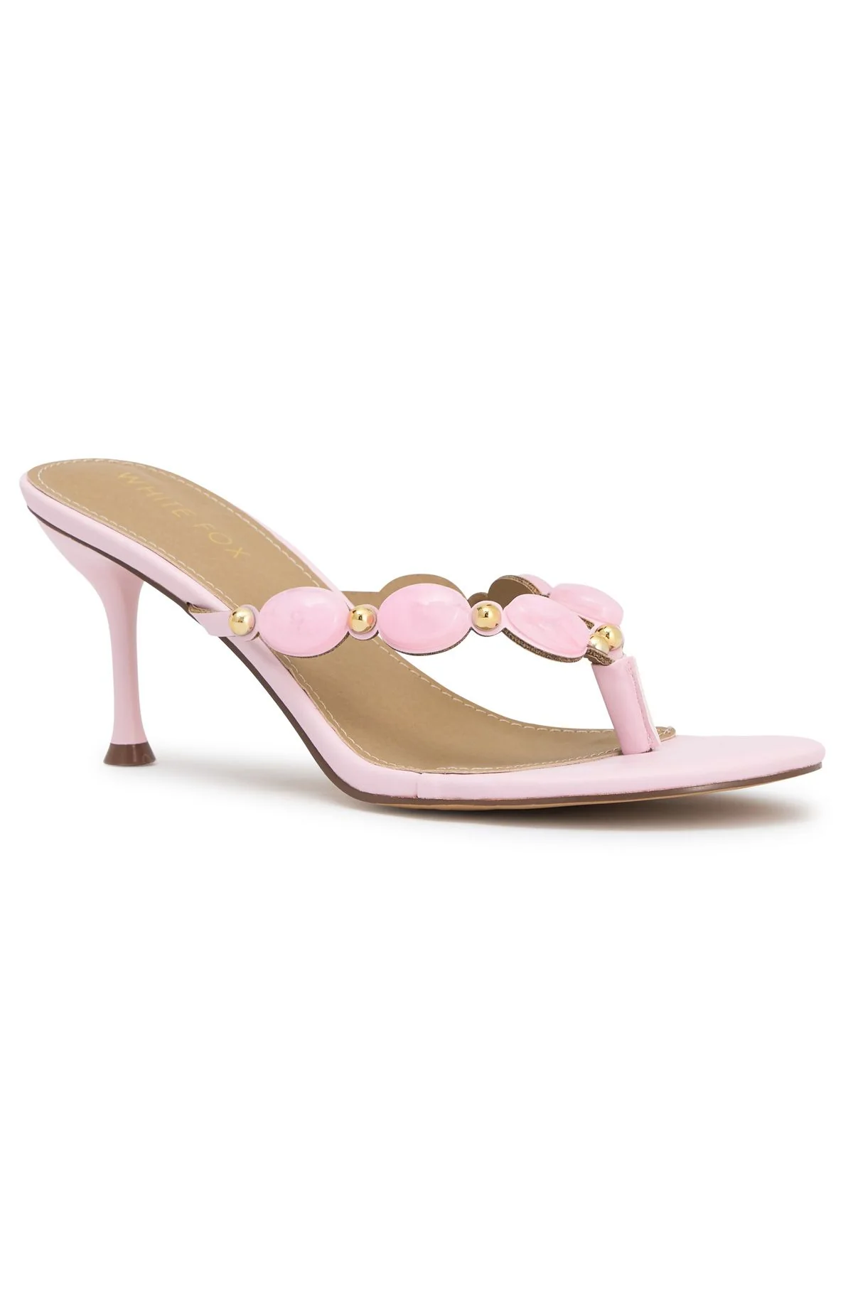 Nina Beaded Mules Baby Pink - Image 7