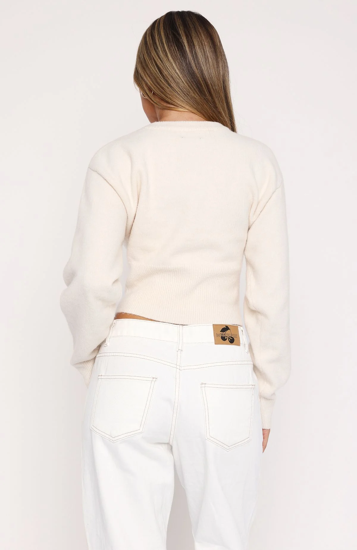 No Stoppin Me Knit Cardigan Cream - Image 4