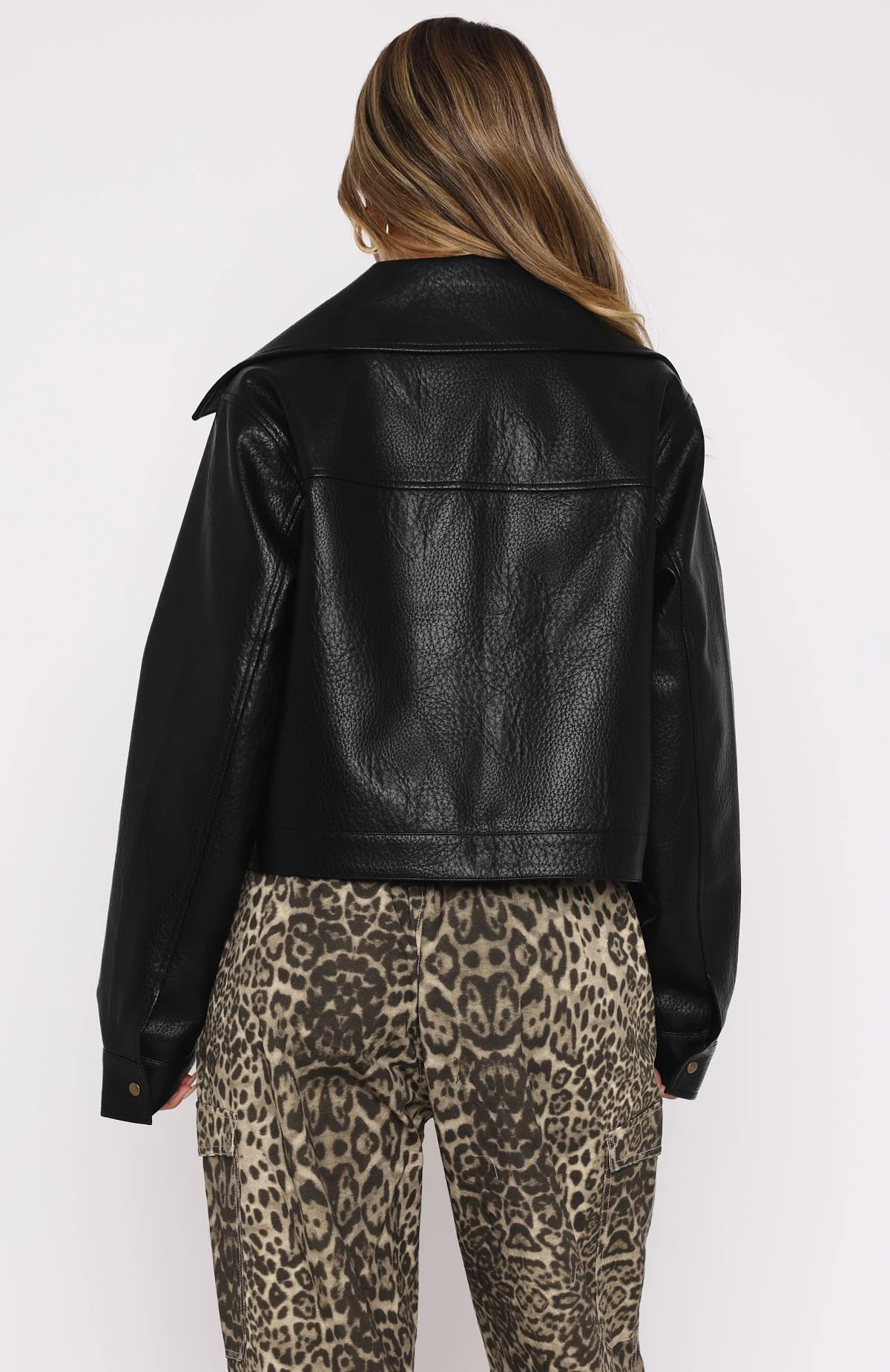 Nobody Told Me PU Jacket Black - Image 4