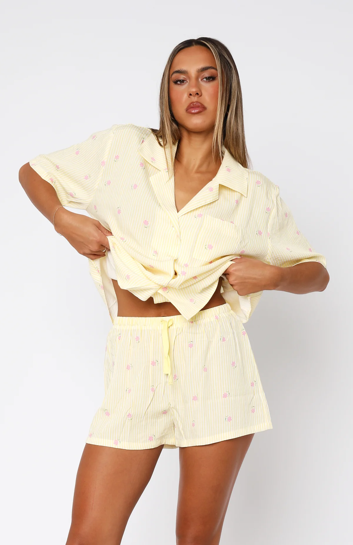 Offline Pyjama Set Lemon Meadow Stripe - Image 5