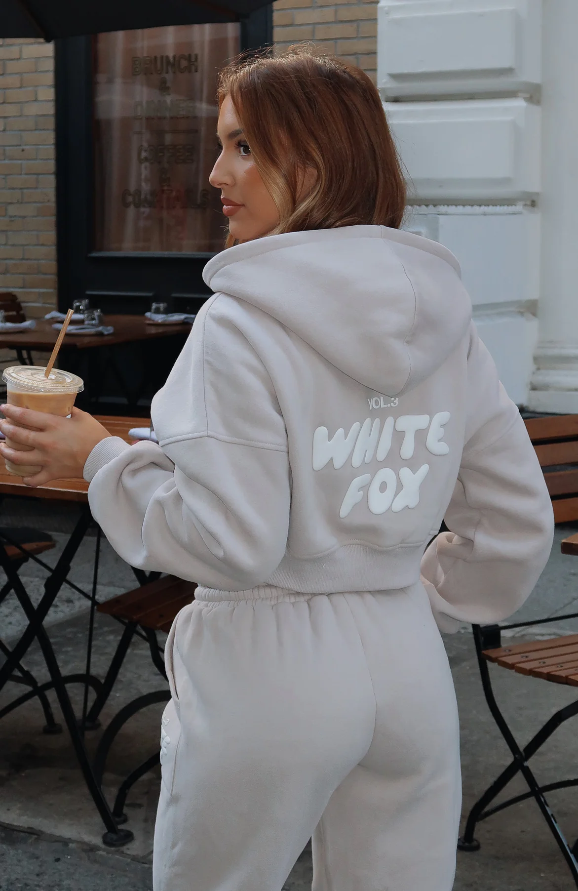 Offstage Cropped Zip Hoodie Moon - Image 5