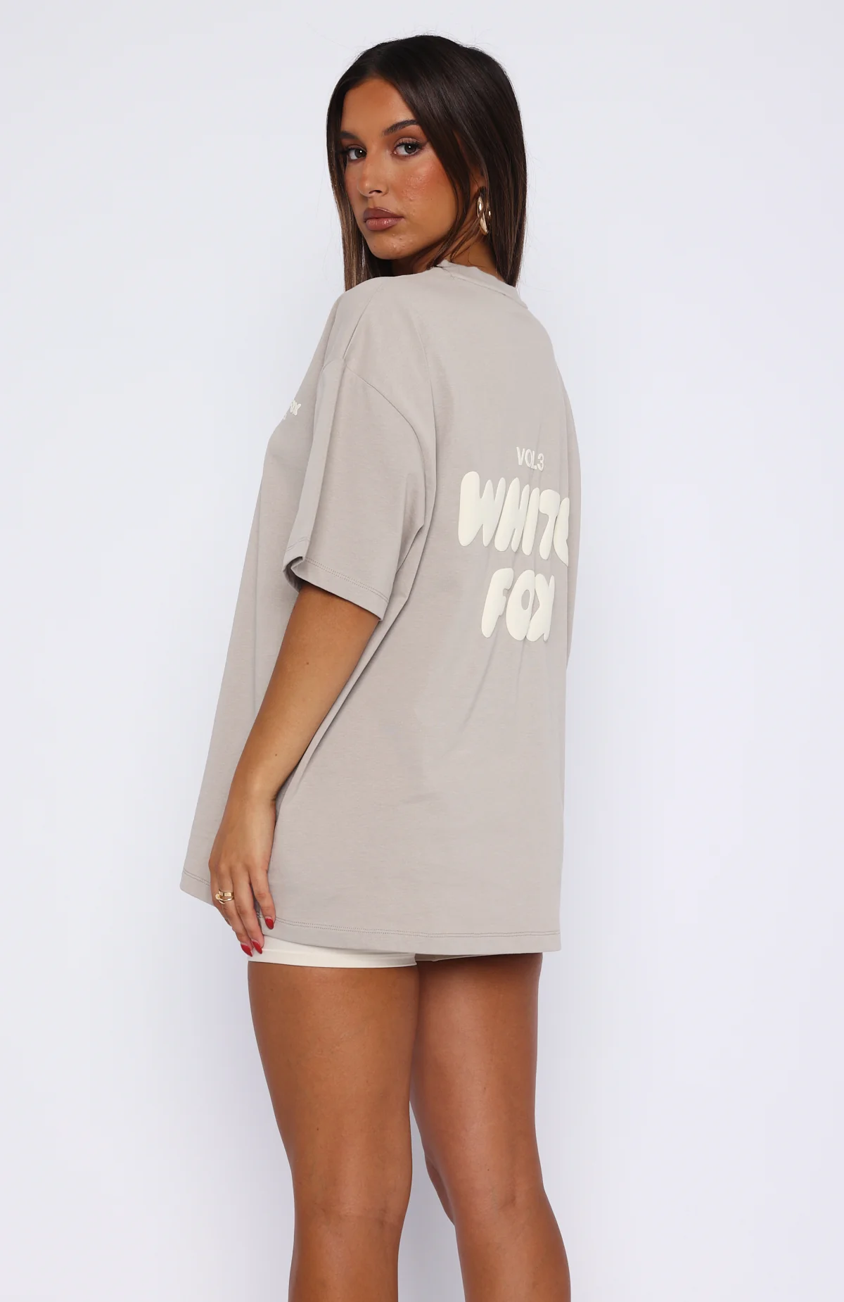 Offstage Back Graphic Oversized Tee Grey - Image 4