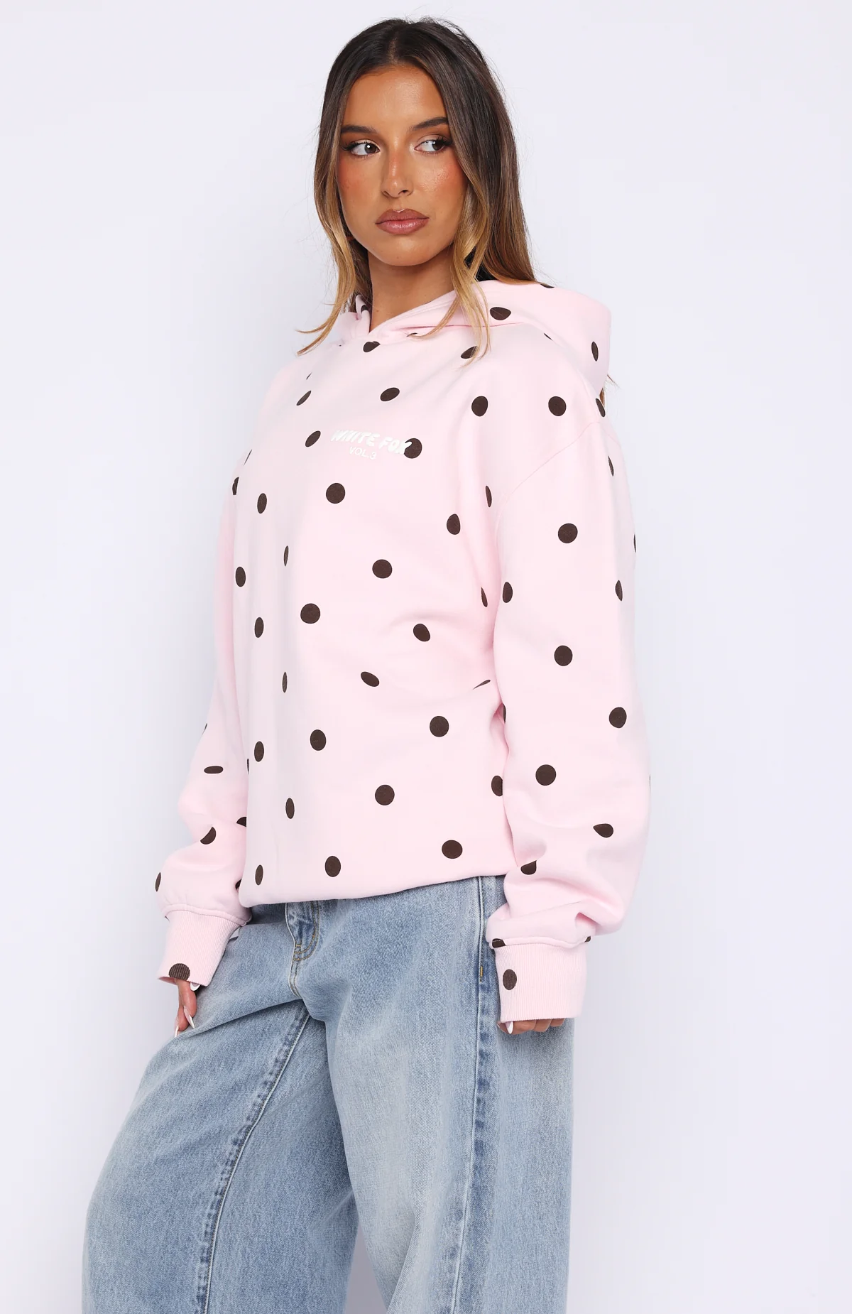 Offstage Printed Oversized Hoodie Posy Polka Dot - Image 5