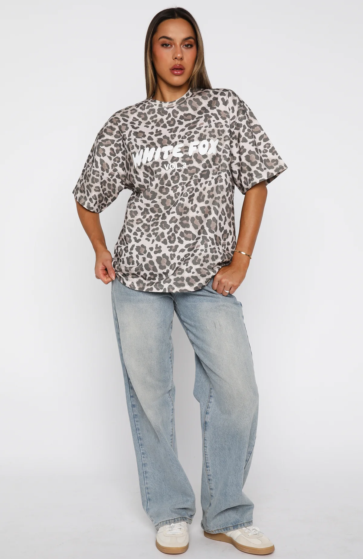 Offstage Printed Oversized Tee Leopard - Image 5