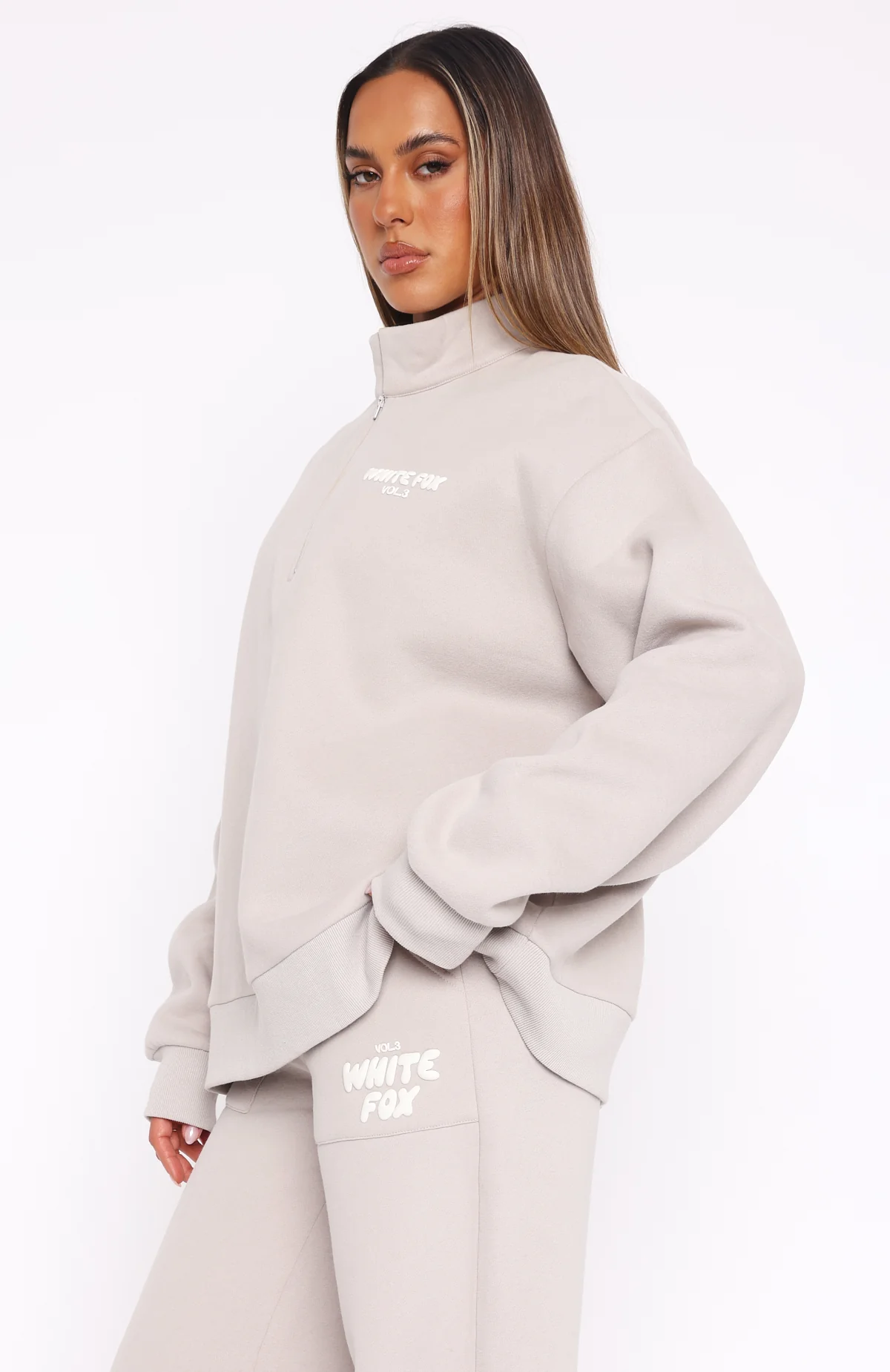 Offstage Zip Front Sweater Moon - Image 3