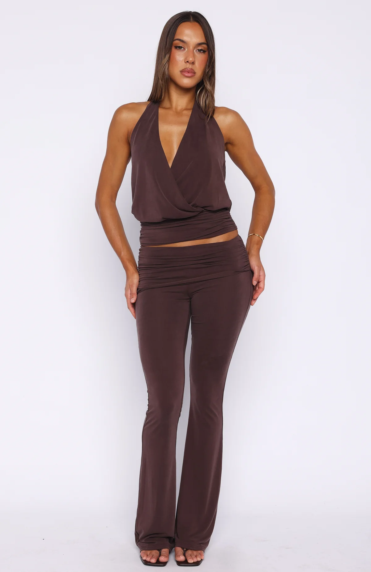 On Display Halter Top Chocolate - Image 5
