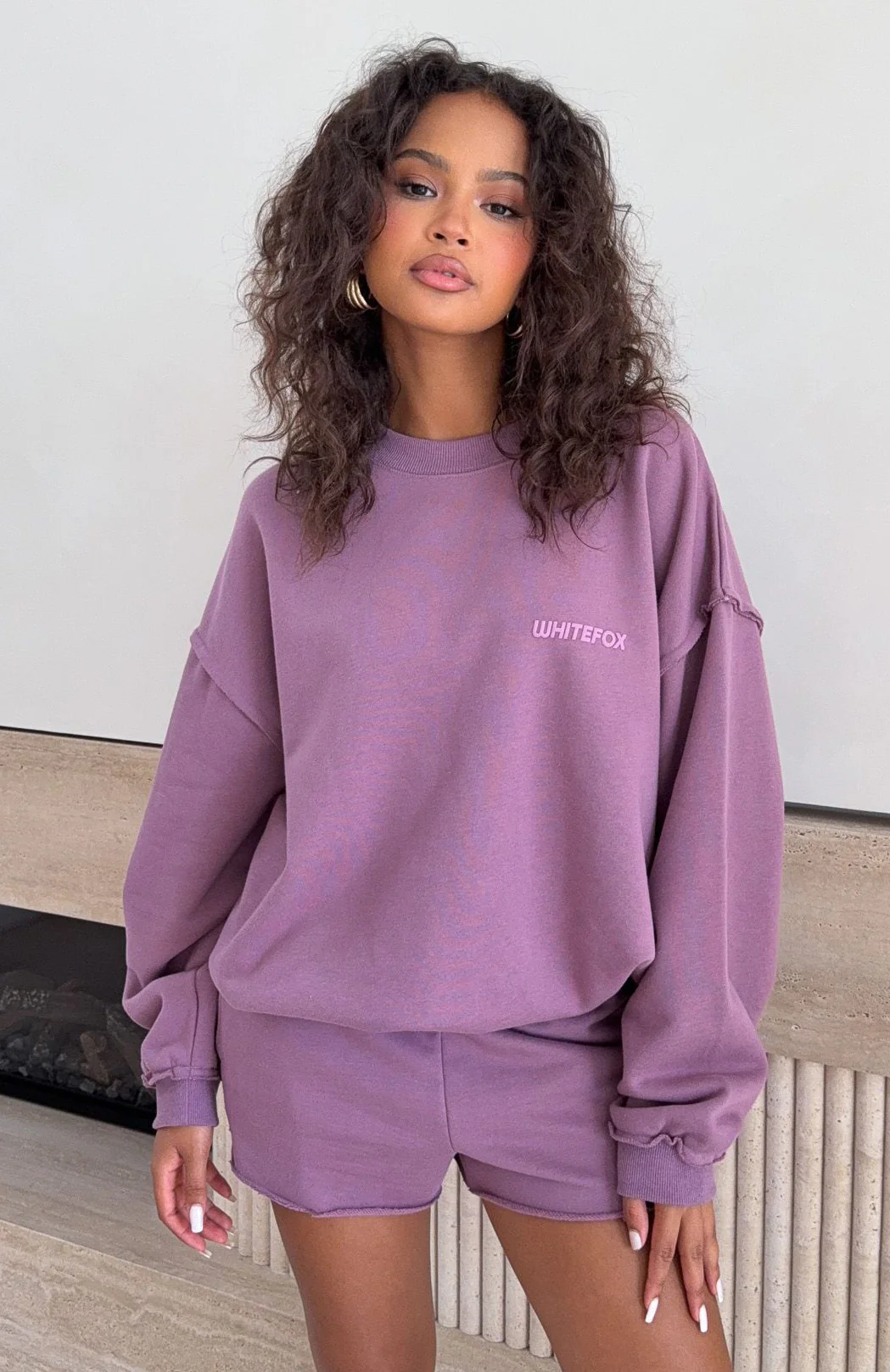 On My Own Terms Oversized Drop Shoulder Sweater Dusty Plum - Image 6