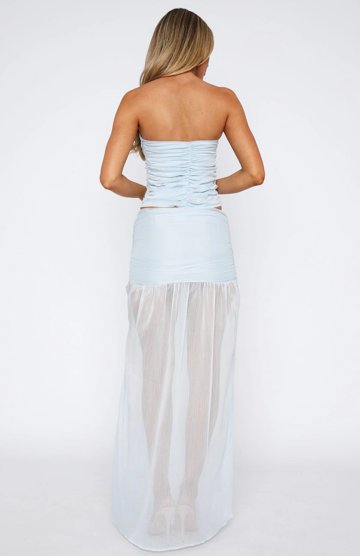 On Stage Maxi Skirt Sky - Image 4