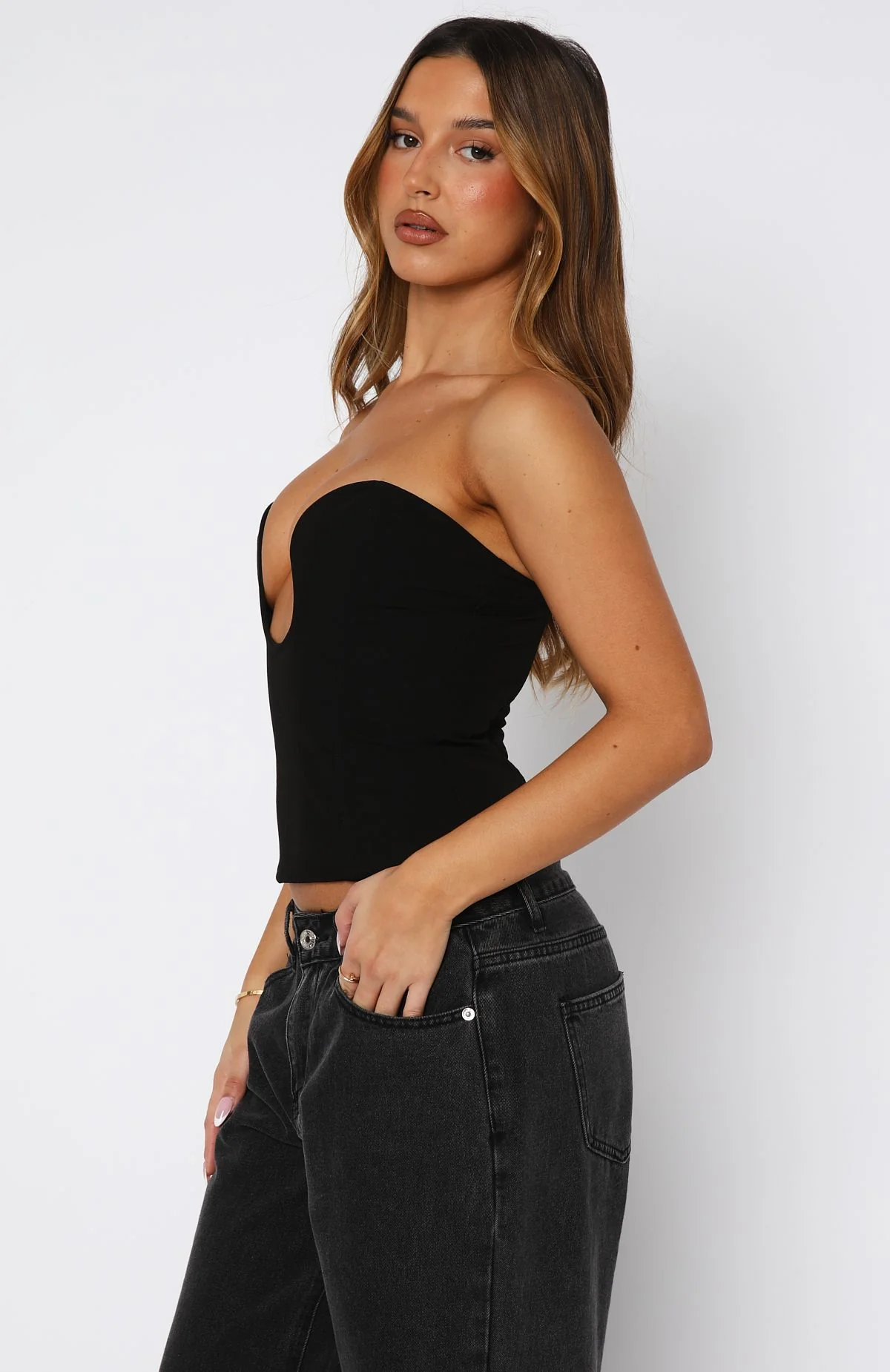 On The Town Bustier Black - Image 3