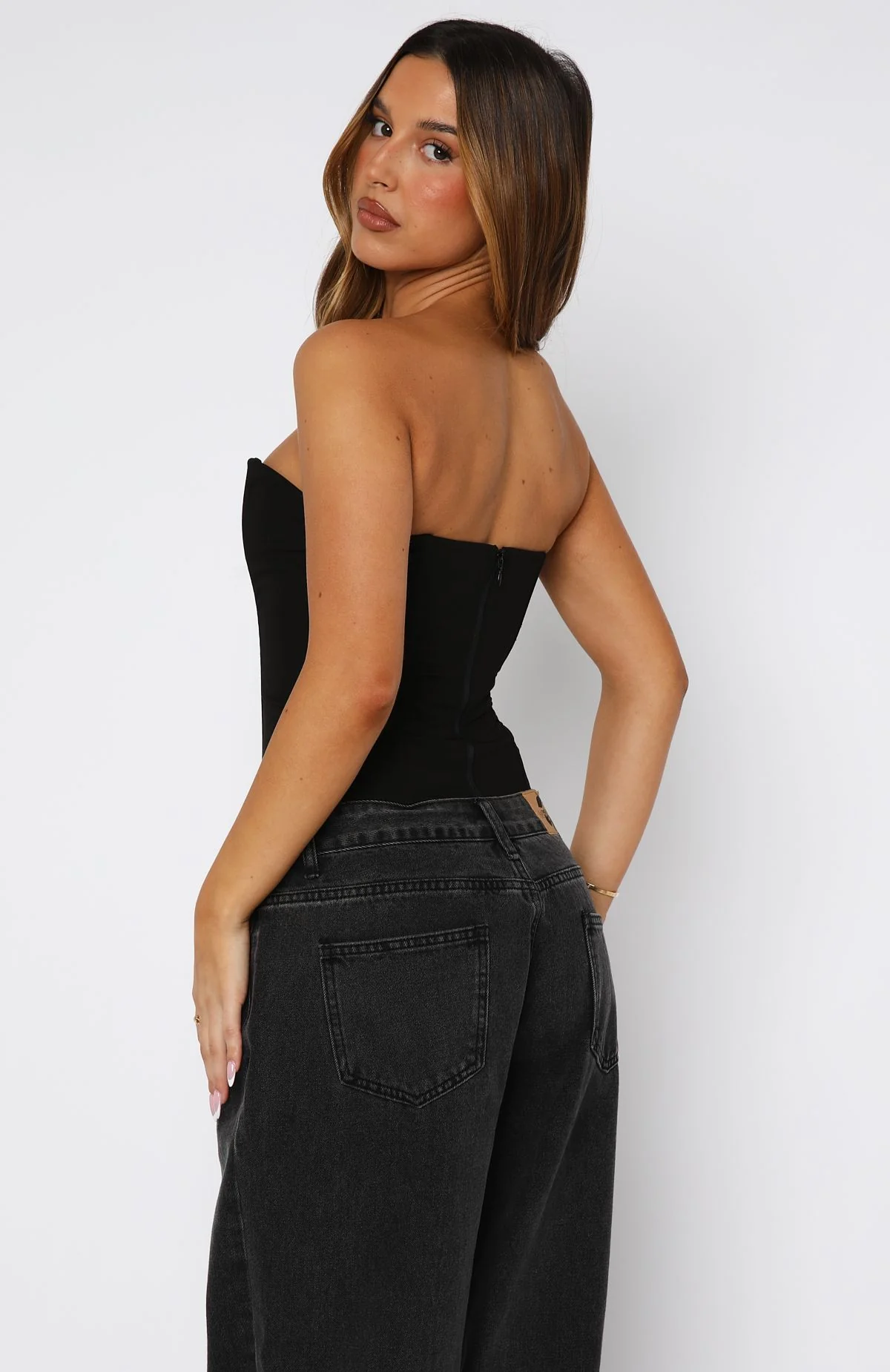 On The Town Bustier Black - Image 4