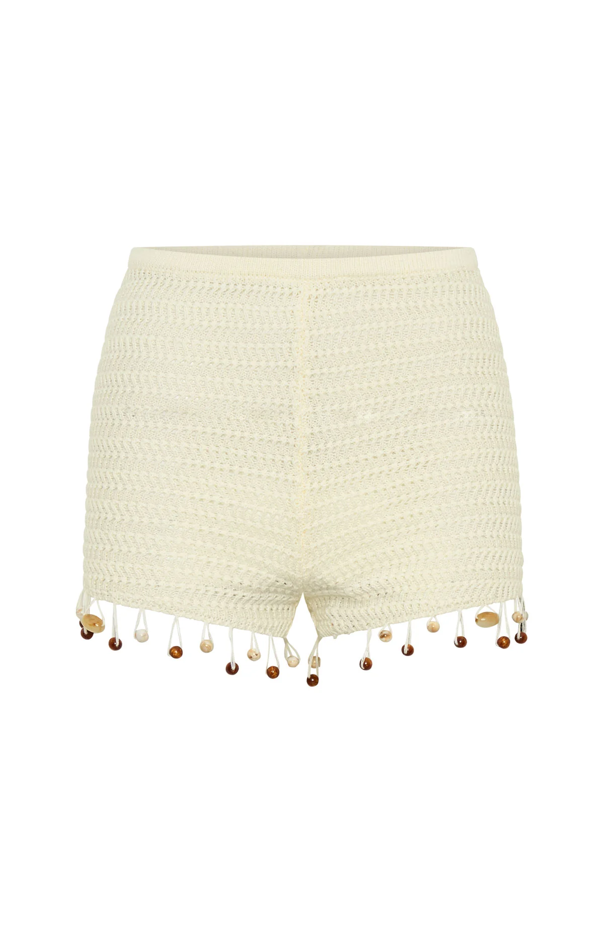 One More Time Crochet Shorts Off White - Image 7