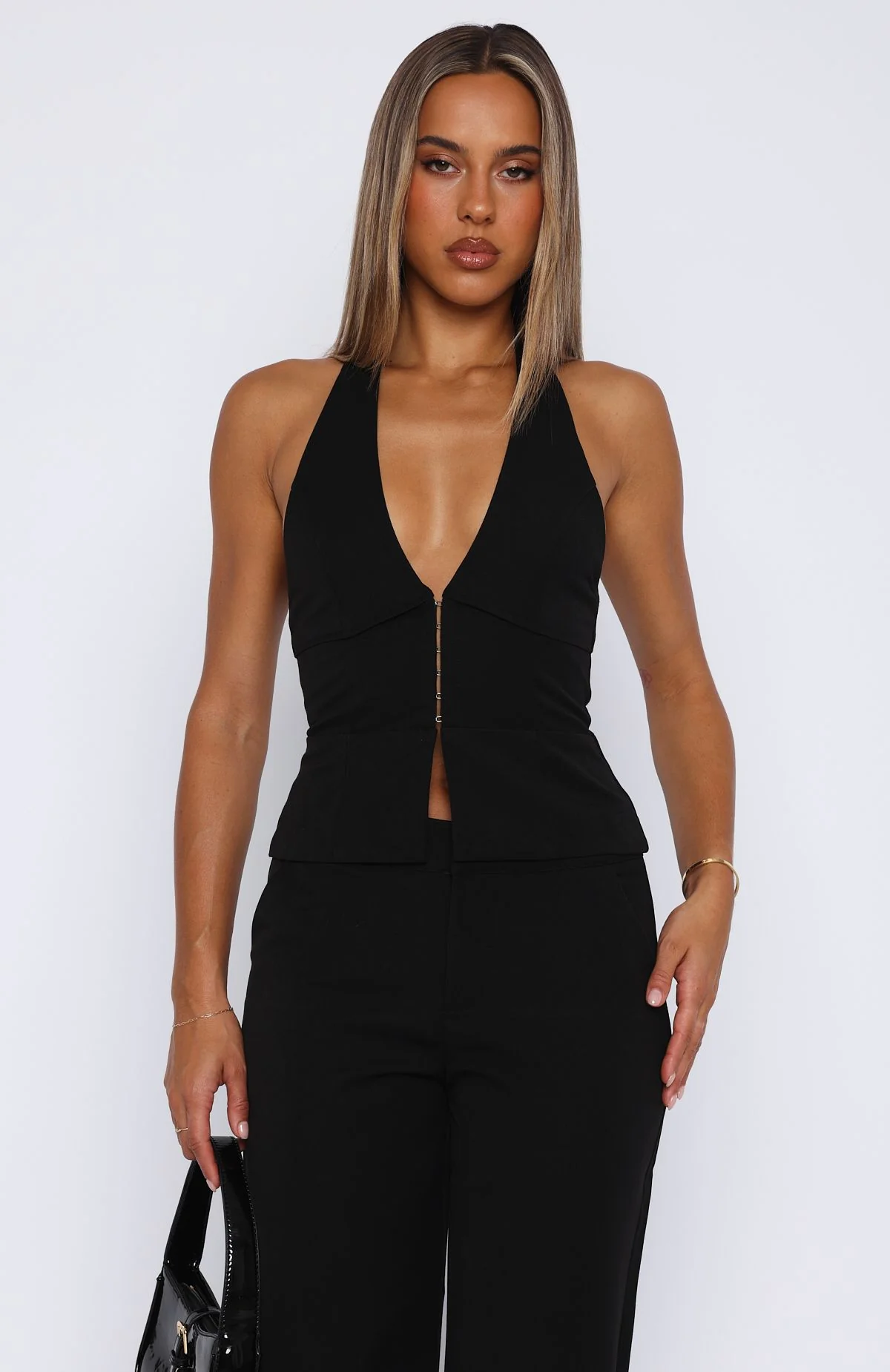 Only Acting Halter Top Black - Image 2
