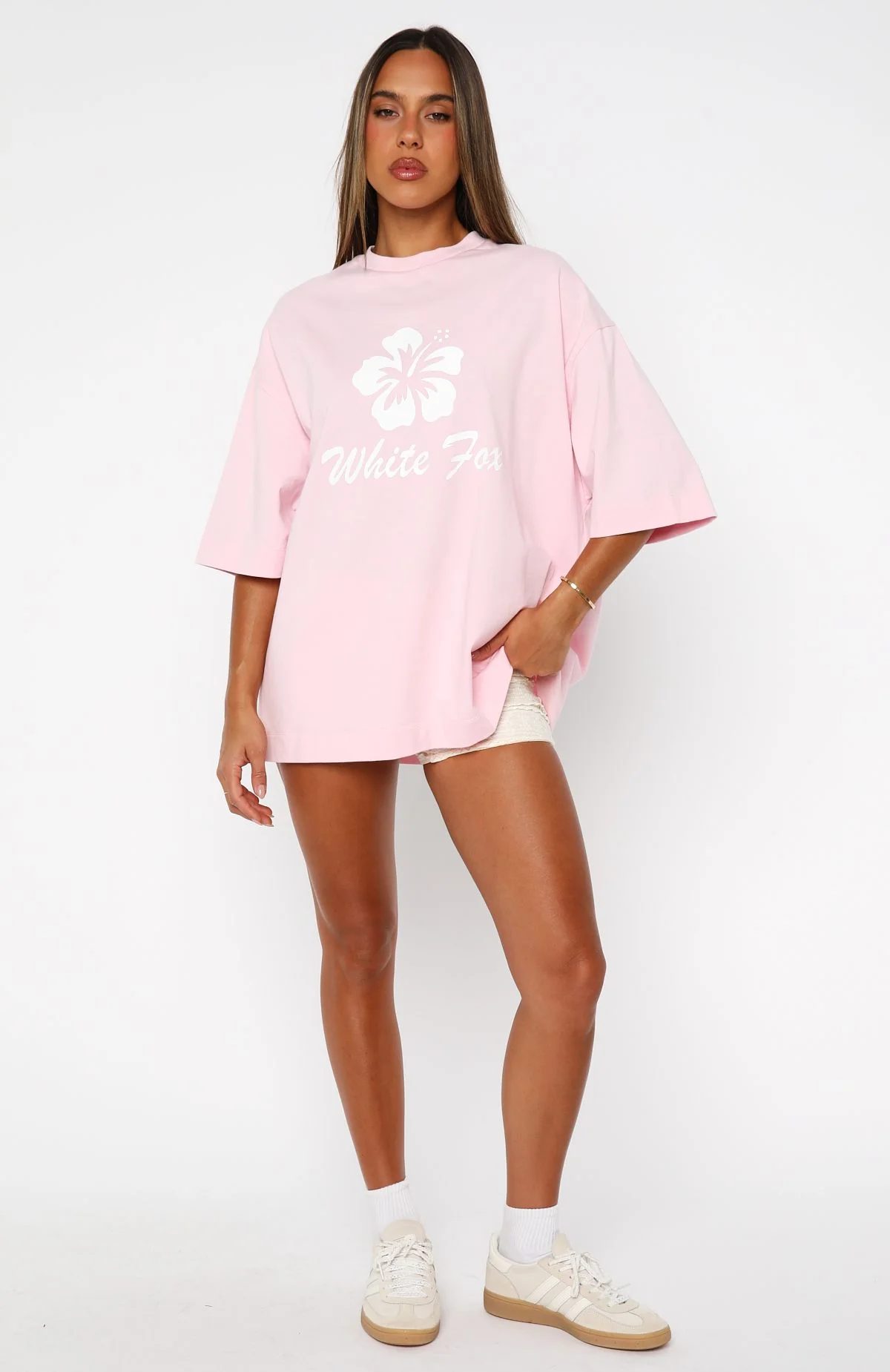 Own Your Glow Oversized Tee Pink - Image 5