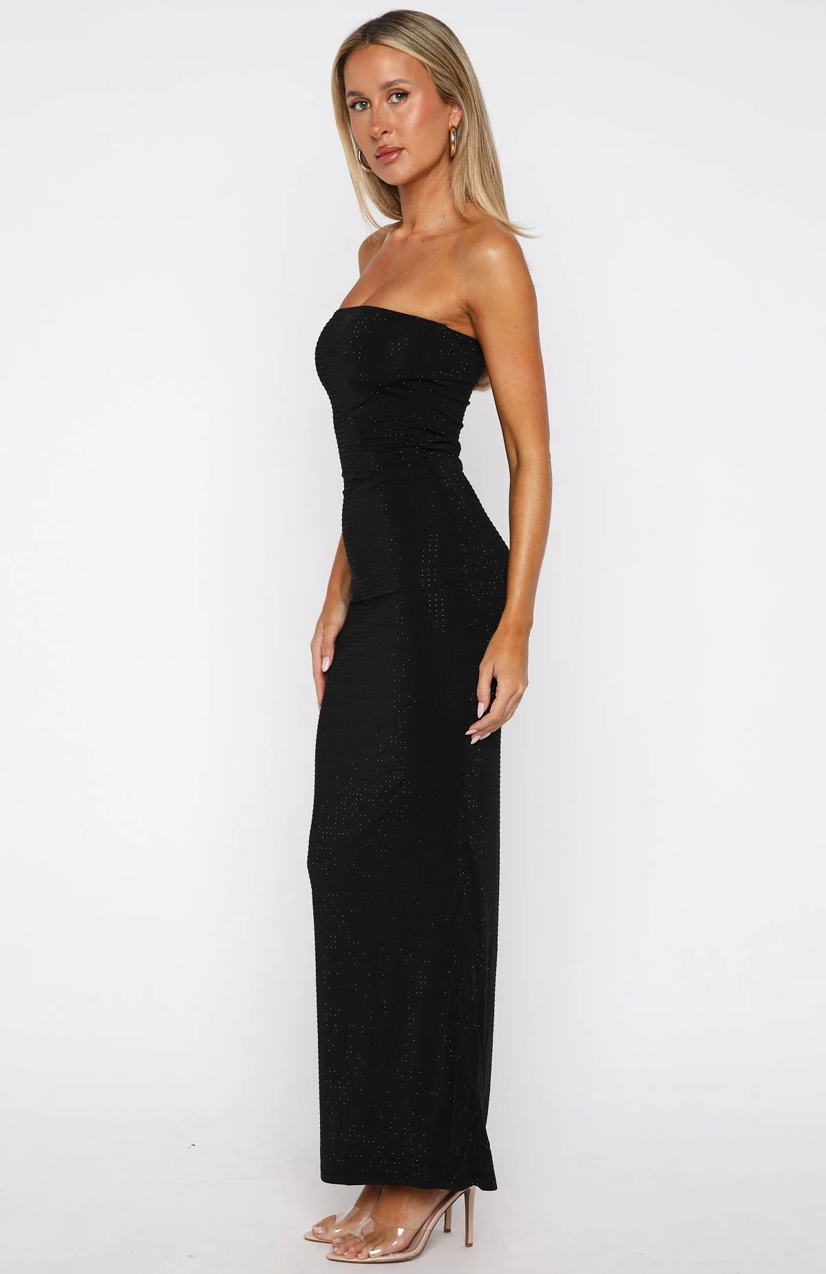 Platinum Maxi Dress Black - Image 3