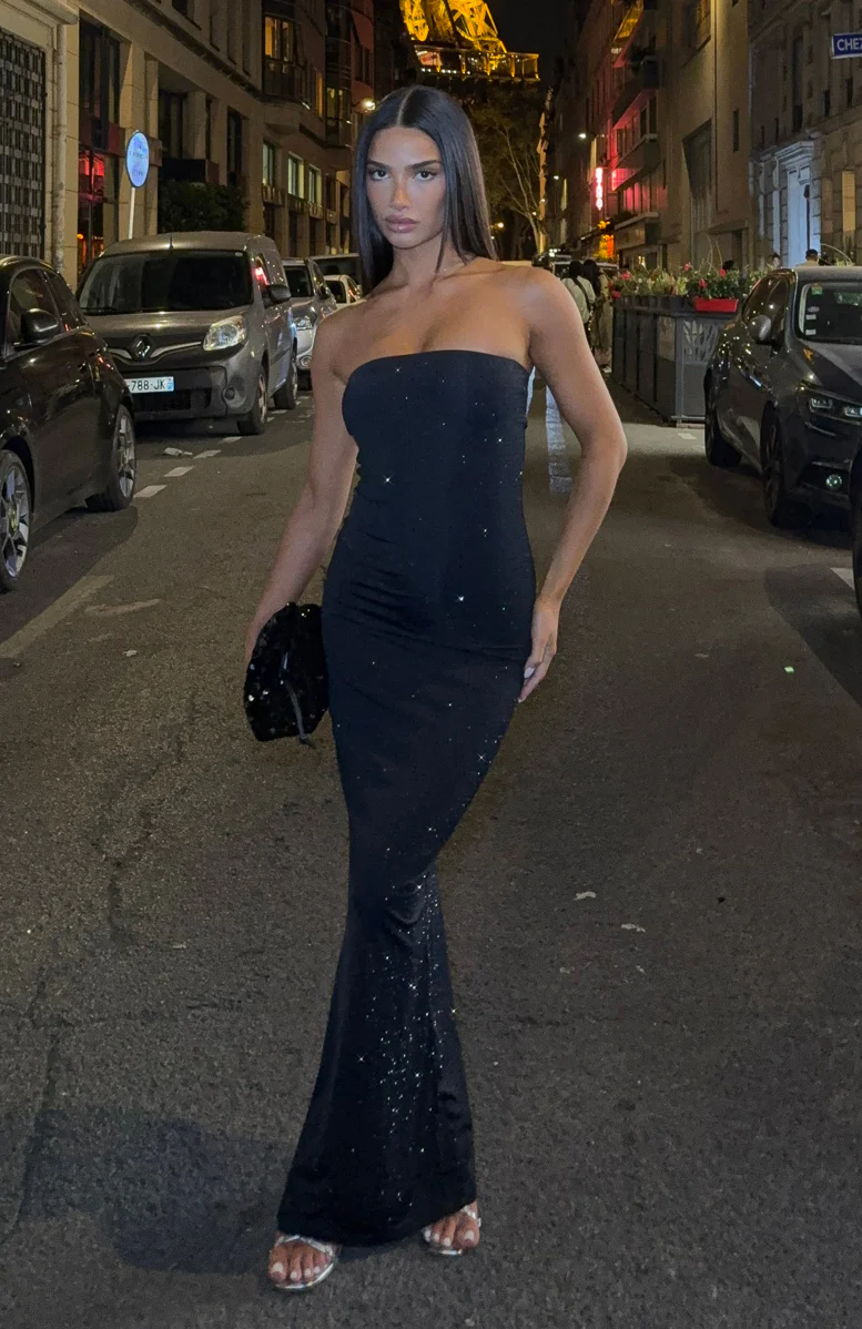 Platinum Maxi Dress Black - Image 5