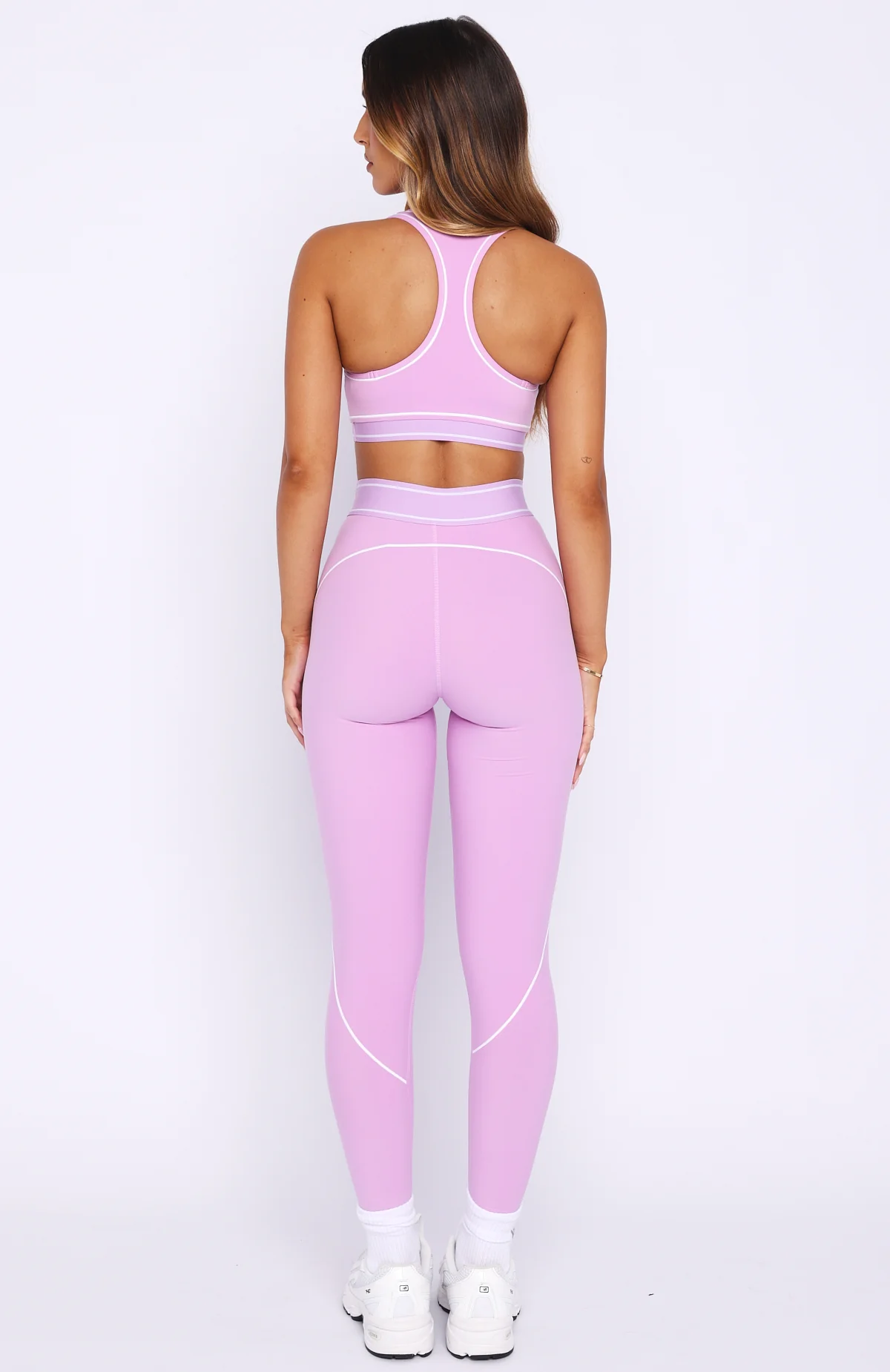 Precision Leggings Orchid/White - Image 4