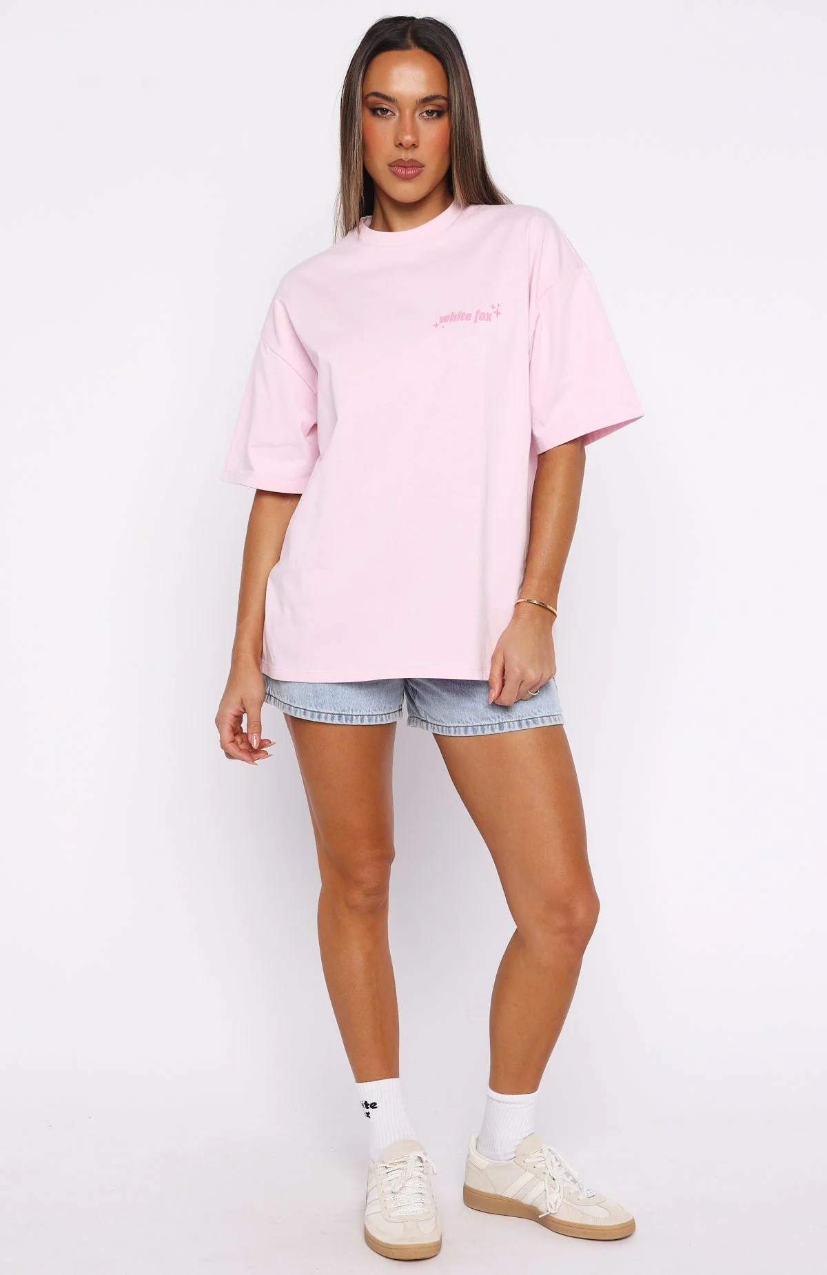 Pretty In Print Oversized Tee Pink - Image 6