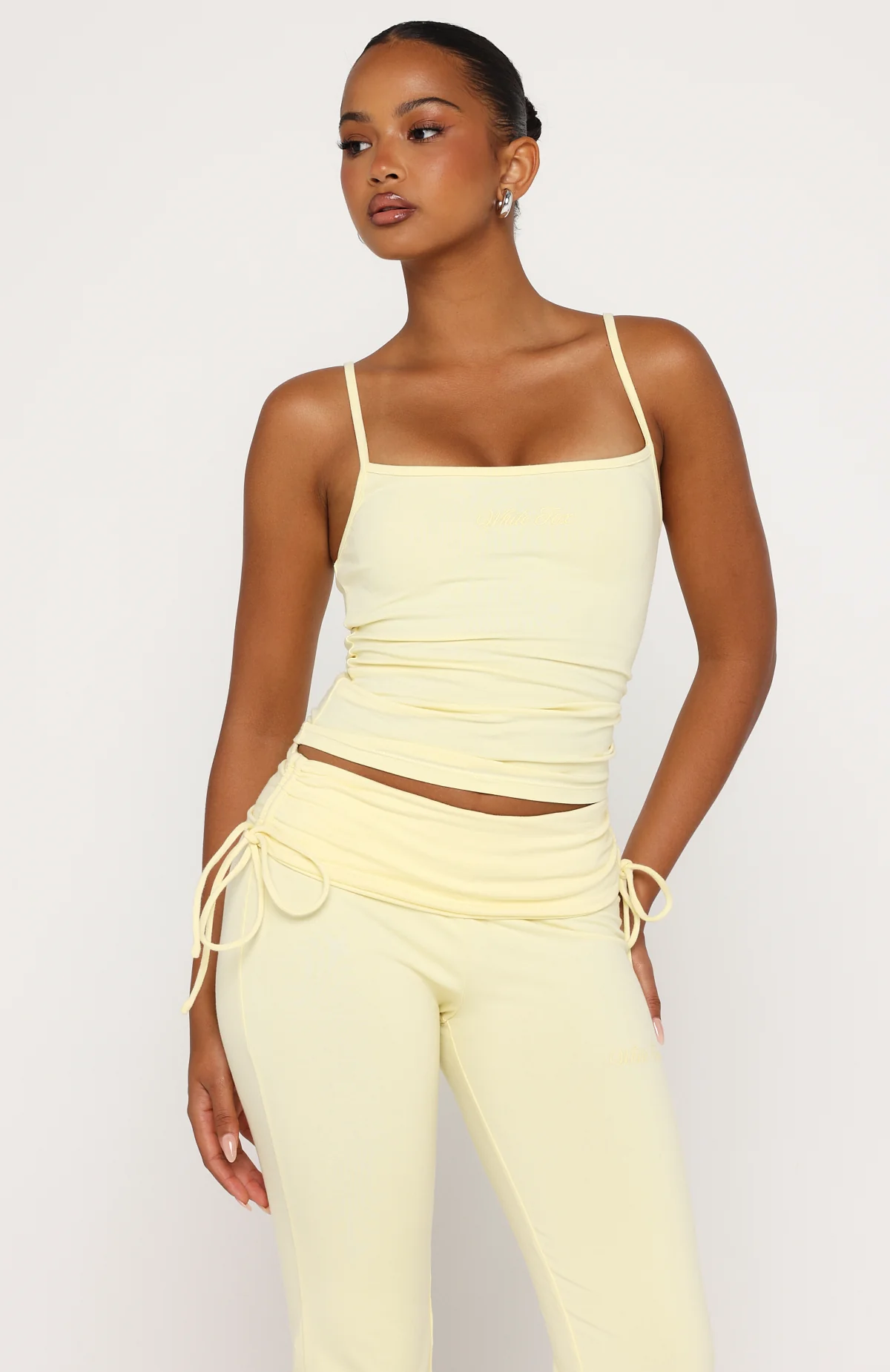 Pretty Vibes Singlet Lemon - Image 2