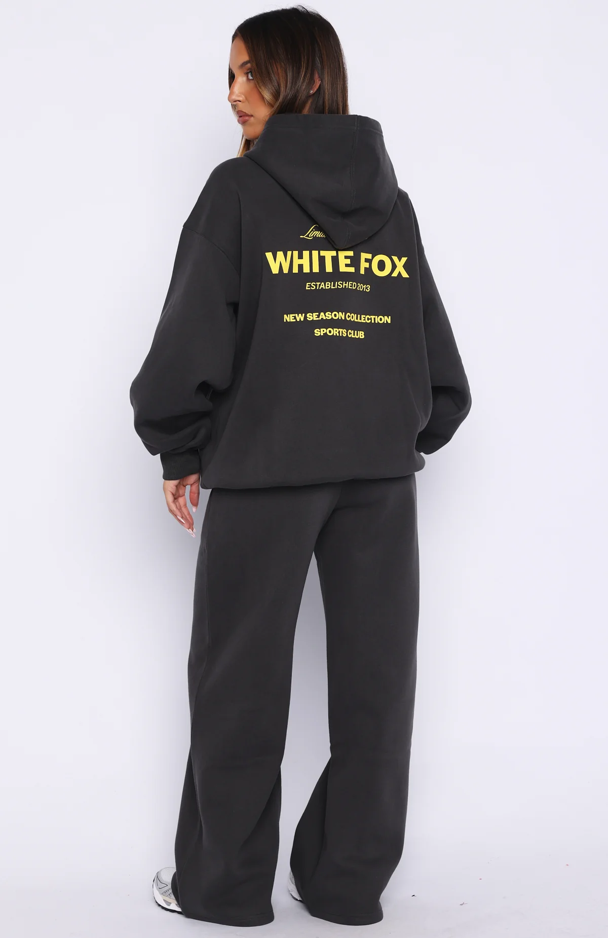 Proving Myself Wrong Wide Leg Sweatpants Charcoal - Image 4