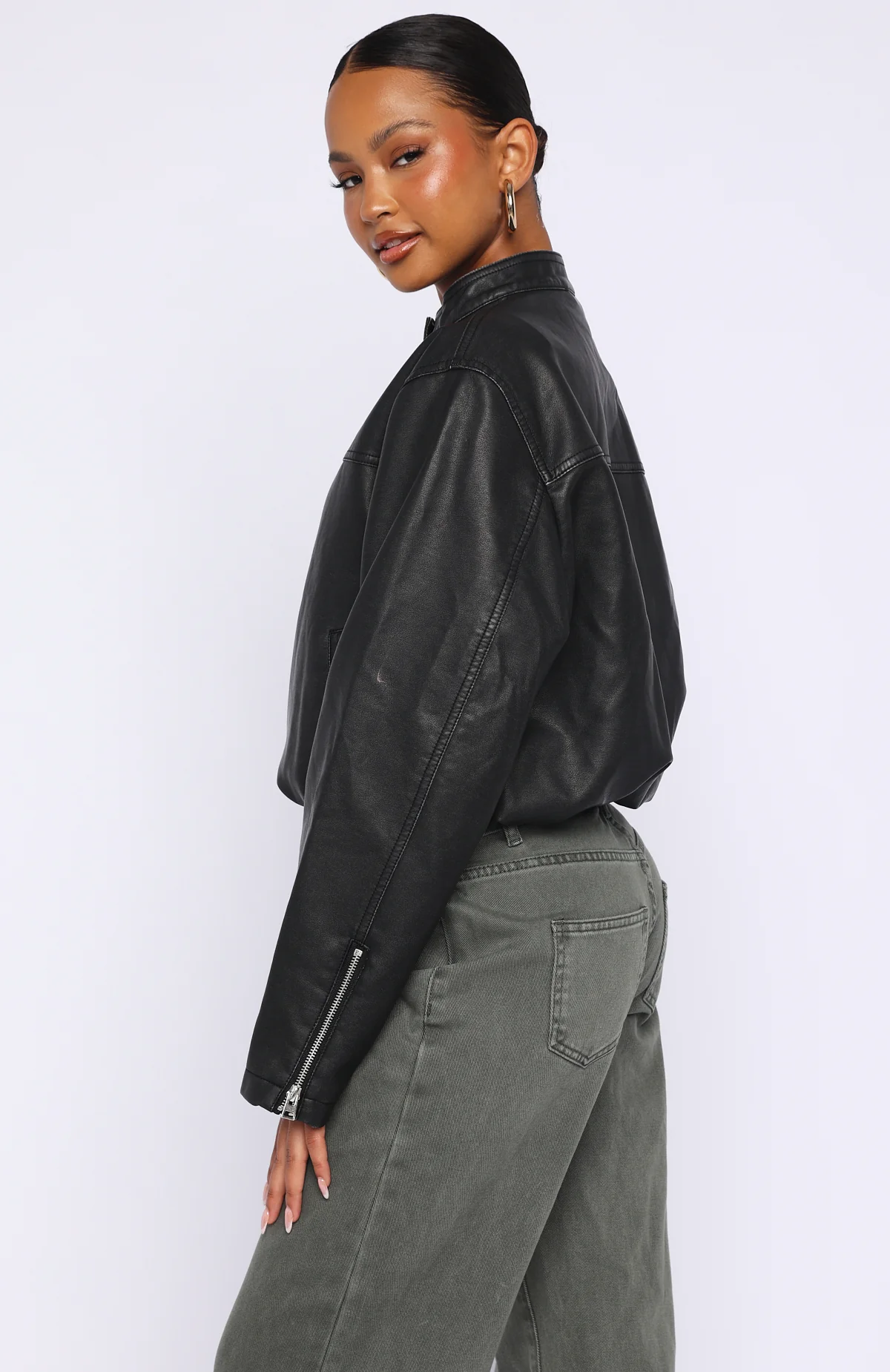 Put In Effort Jacket Black - Image 3