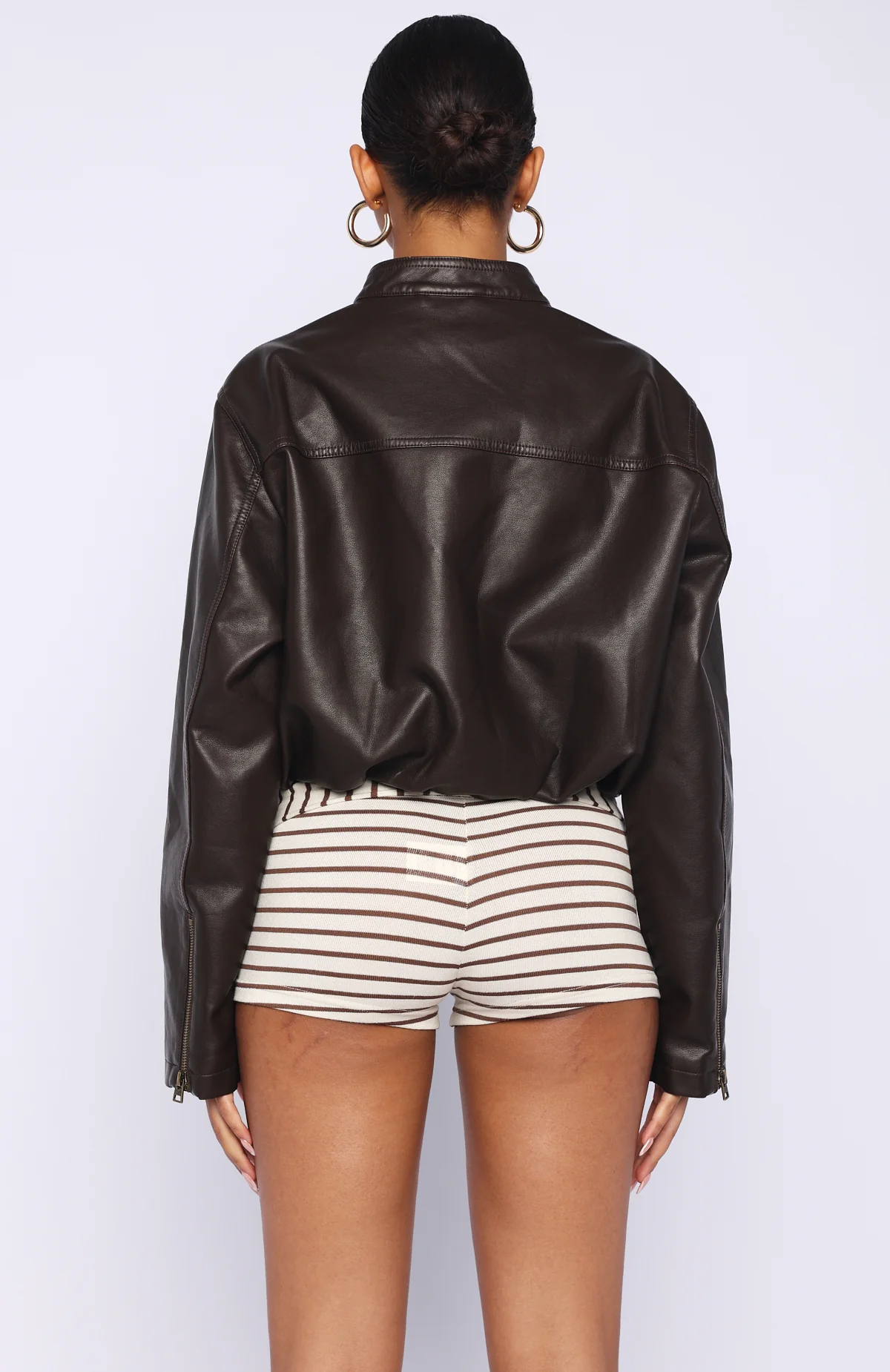 Put In Effort Jacket Chocolate - Image 4