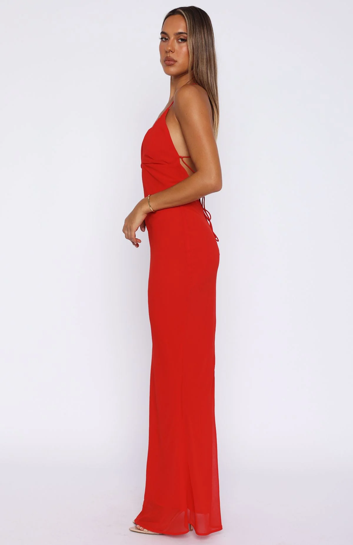 Put You First Maxi Dress Red - Image 3