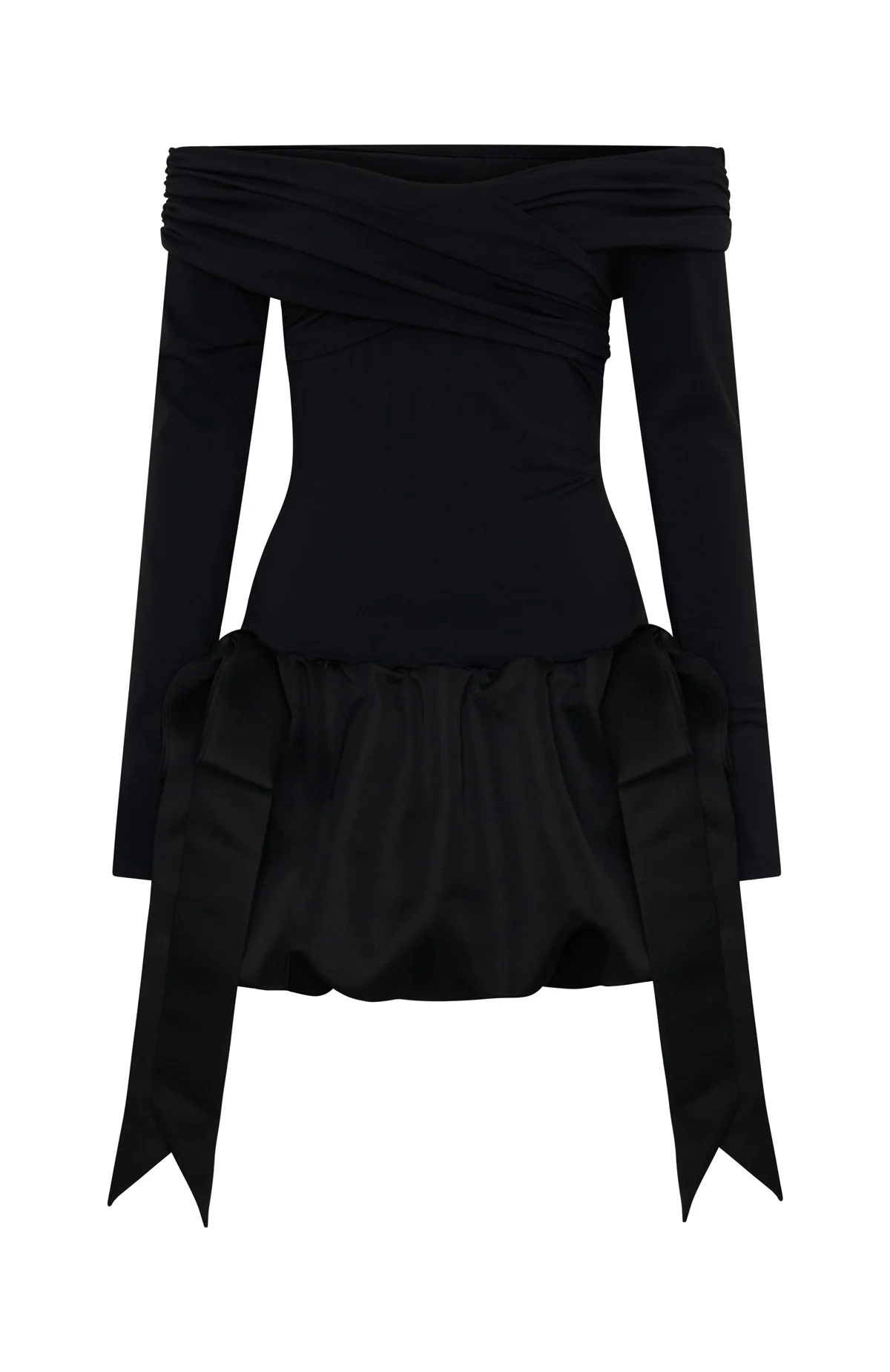 Raise Hell Long Sleeve Mini Dress Black - Image 7