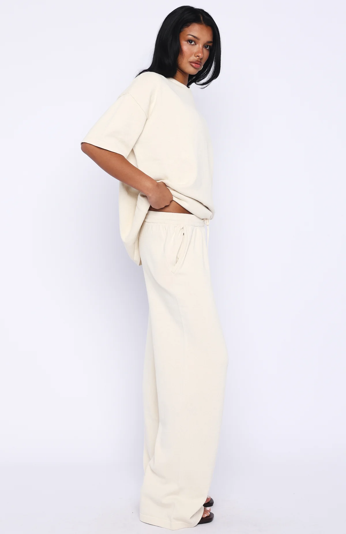 Rare Catch Knit Pants Cream - Image 3