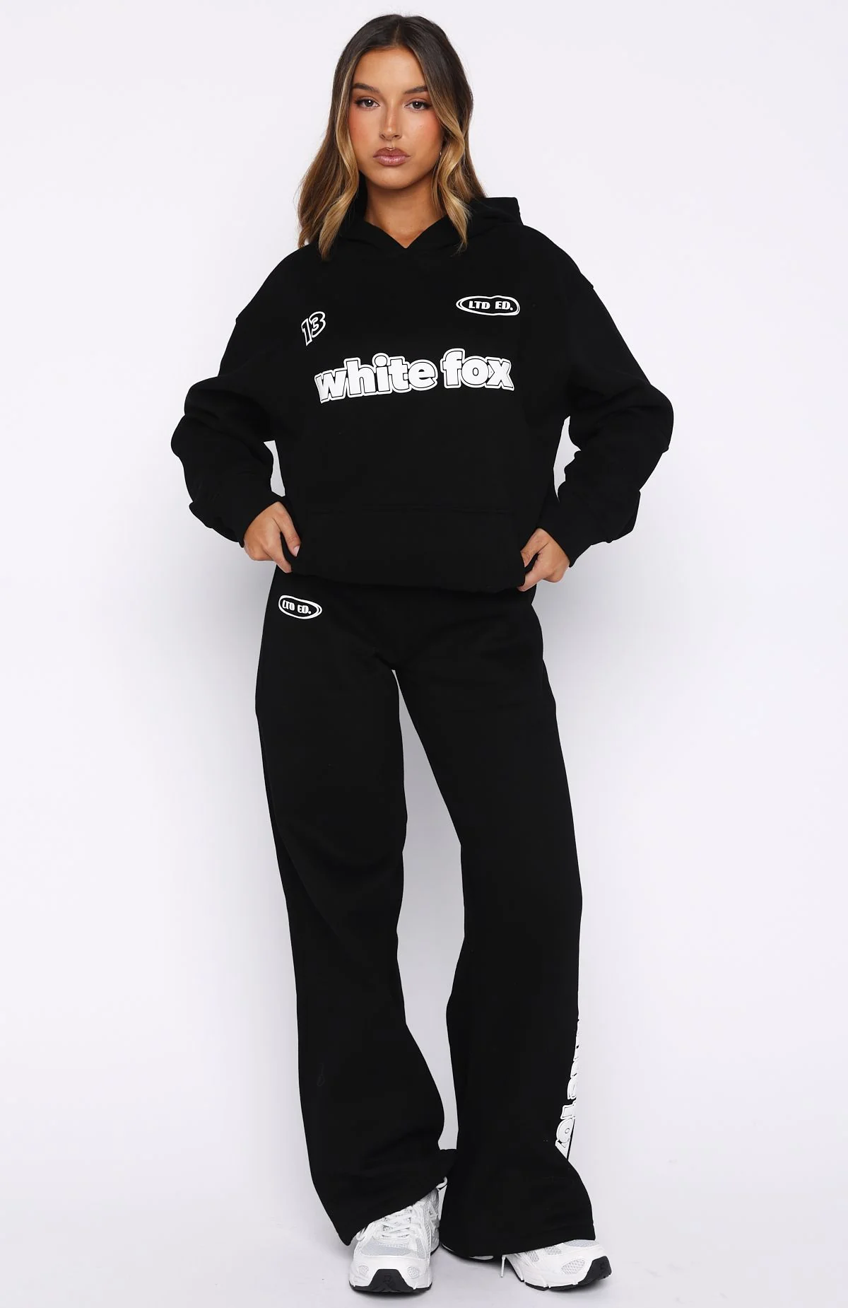 Ready To Go Wide Leg Sweatpants Black - Image 2