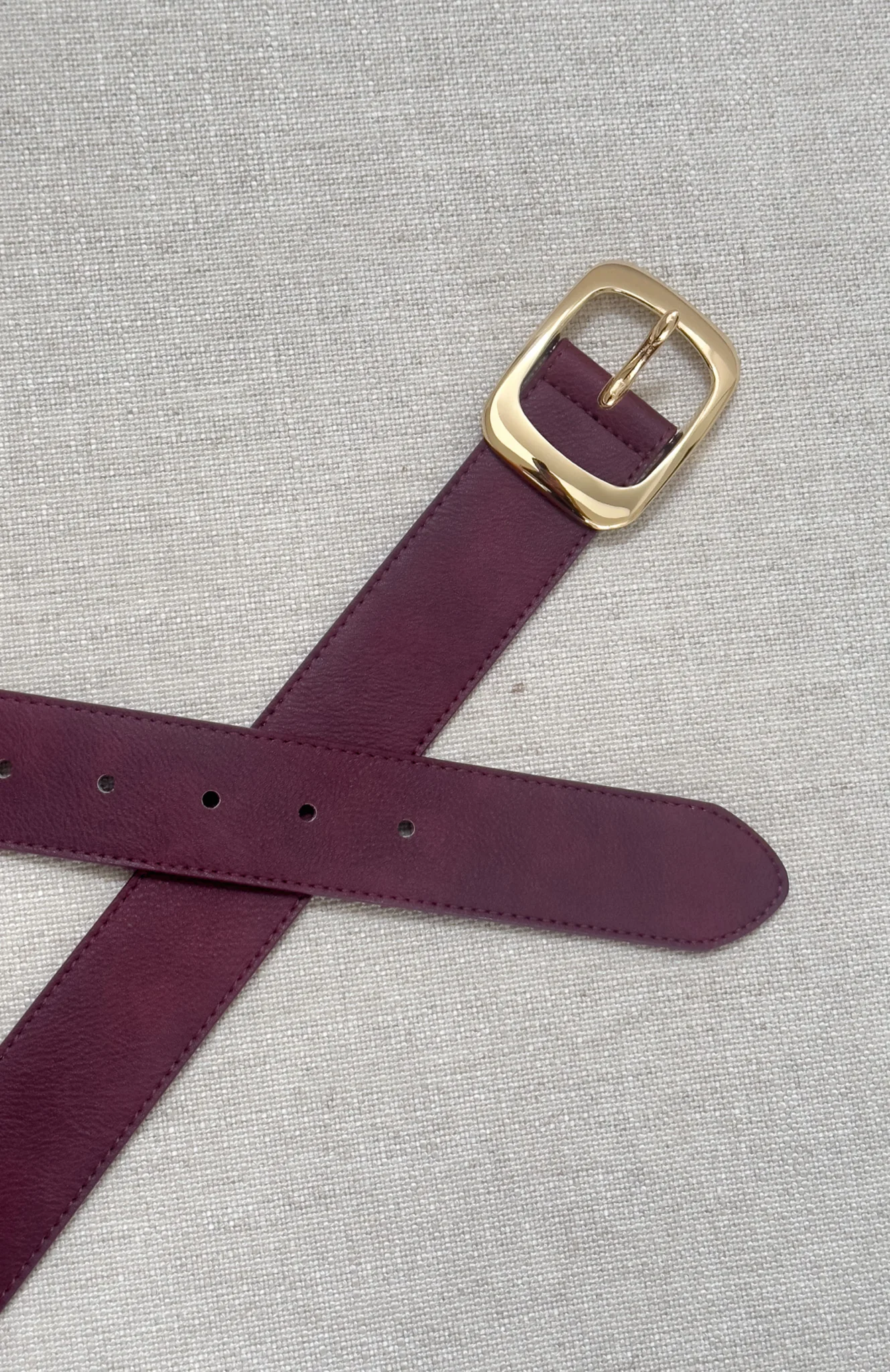 Reed Belt Burgundy/Gold - Image 2