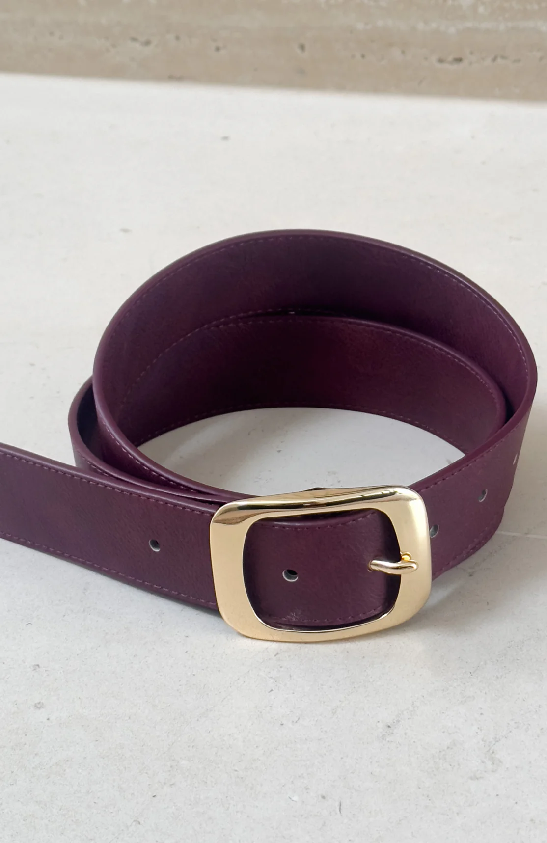Reed Belt Burgundy/Gold - Image 4