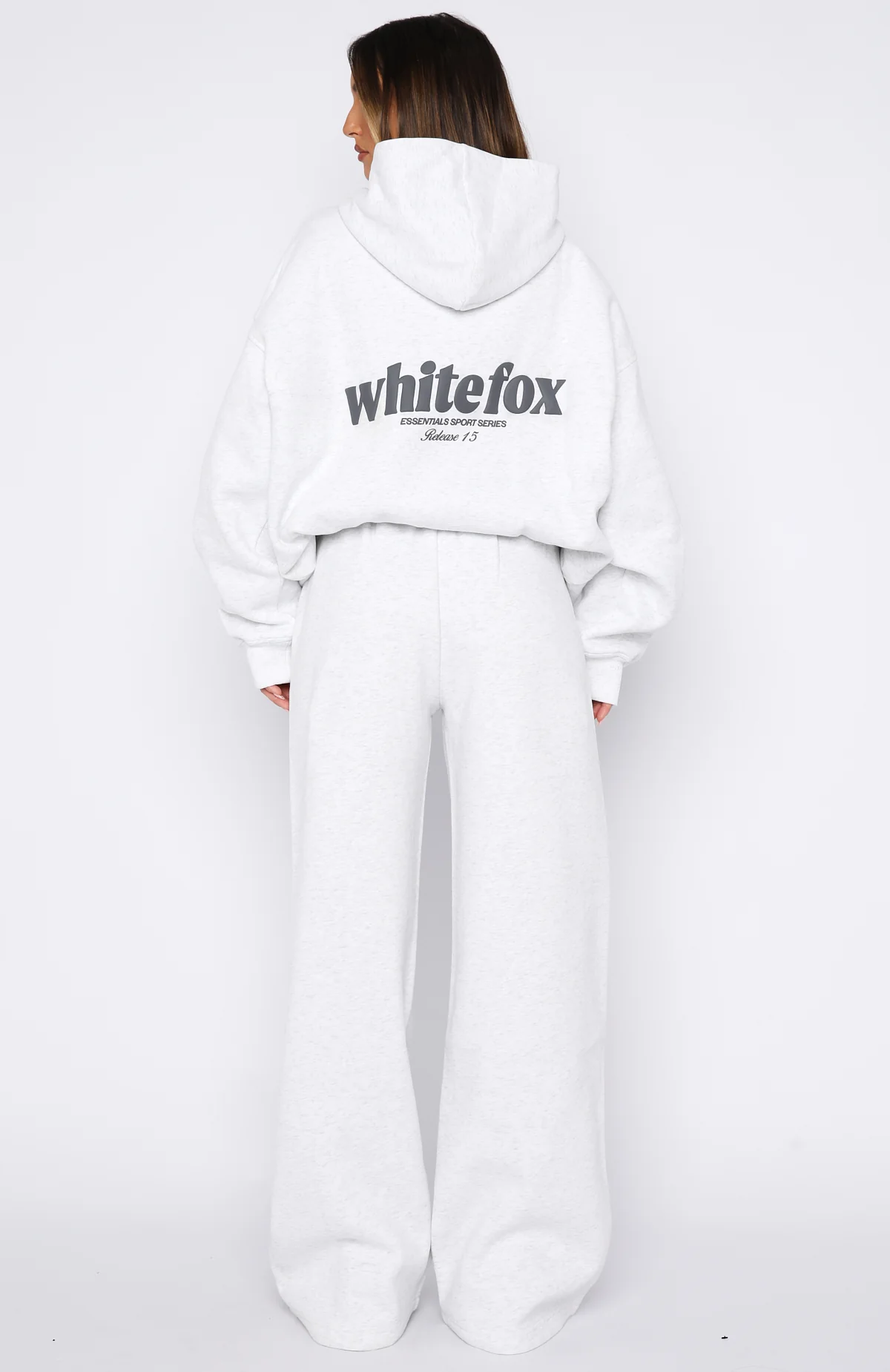Release 15 Asalia Wide Leg Sweatpants Grey Marle - Image 5