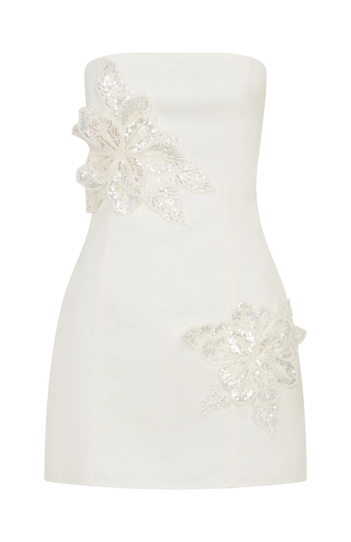 Rendezvous Strapless Mini Dress Cream - Image 7