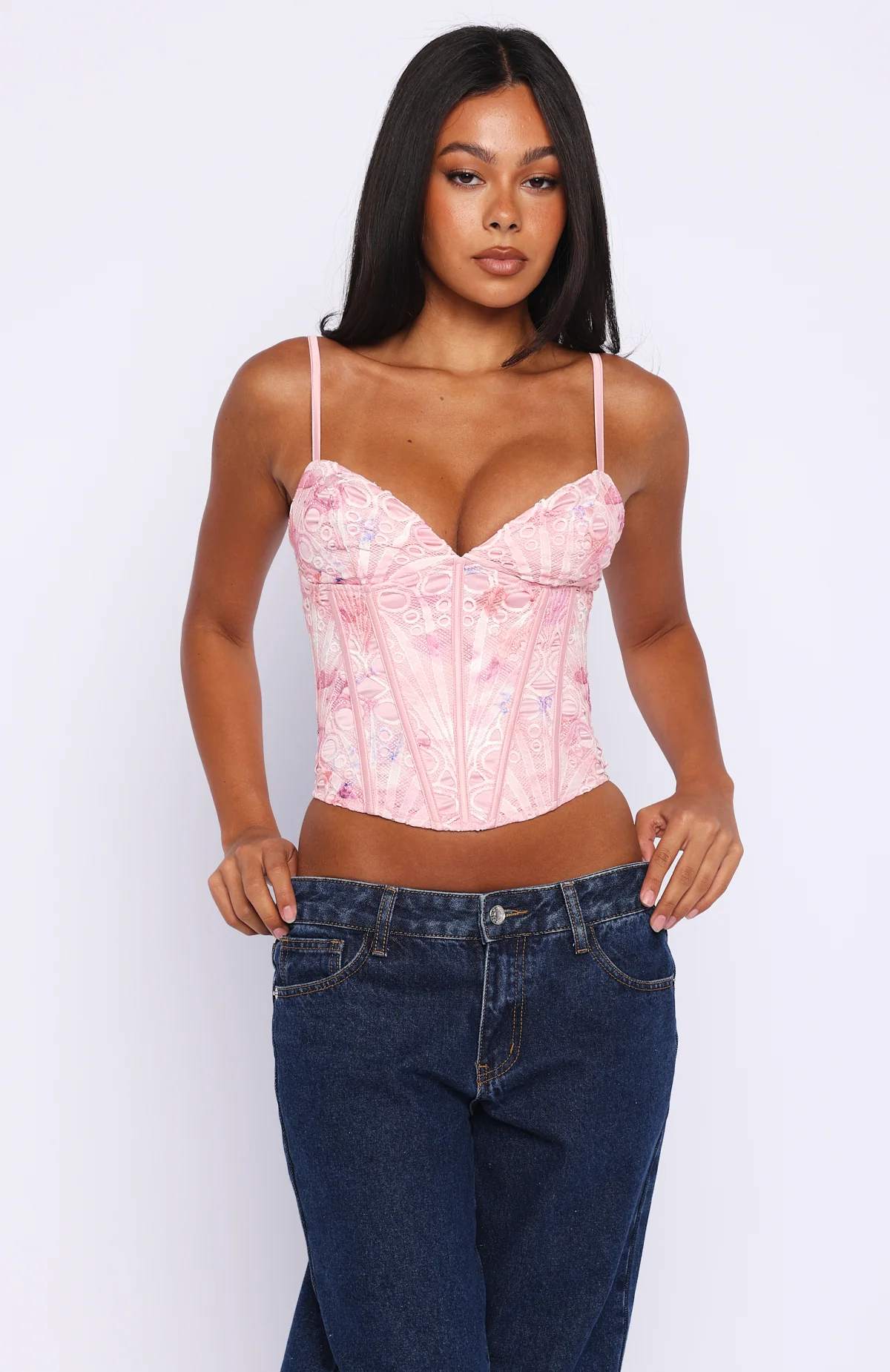 Resort Getaway Bustier Pink - Image 2