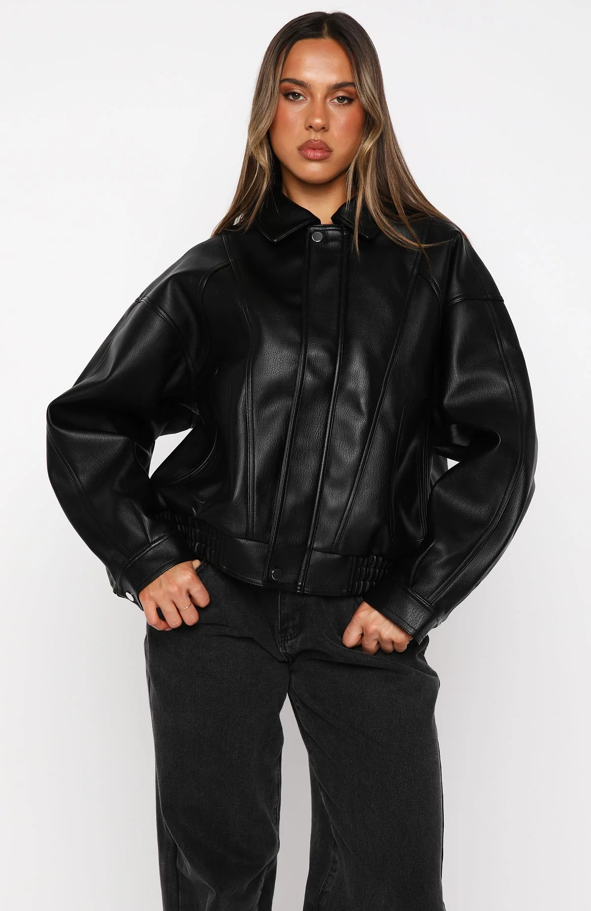 Retrograde PU Jacket Black - Image 2