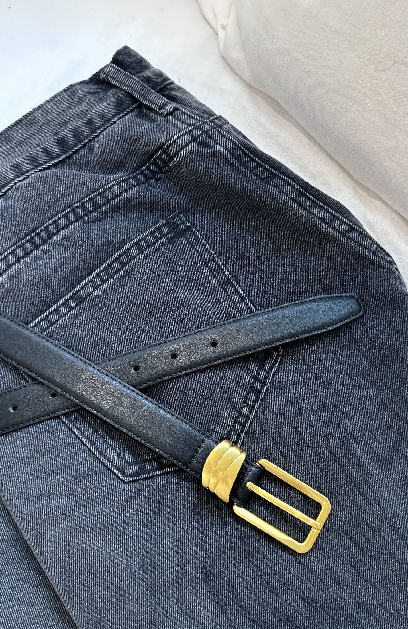 Rex Belt Black/Vintage Gold - Image 3