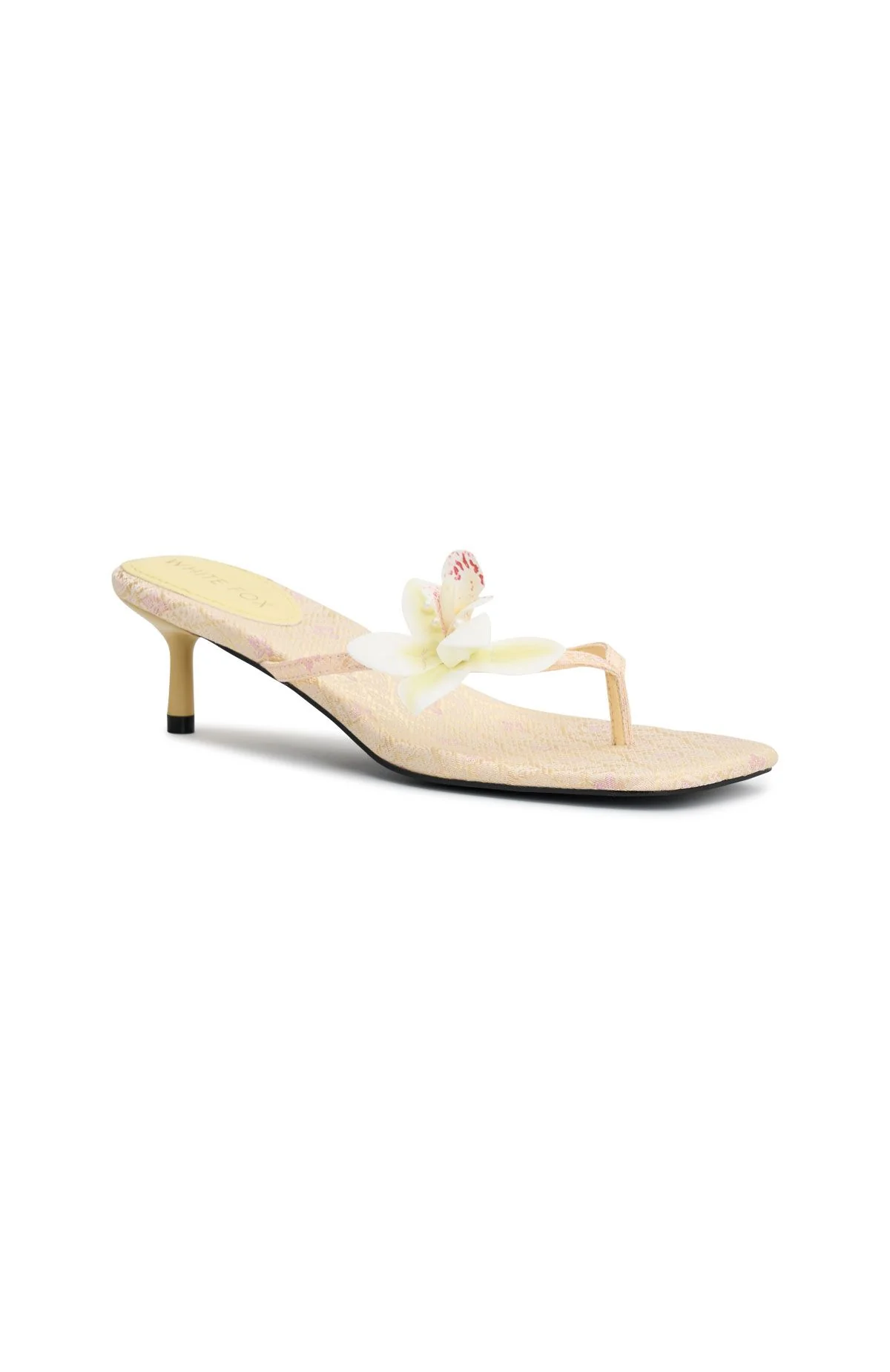 Rhea Orchid Thong Mules Lemon - Image 2