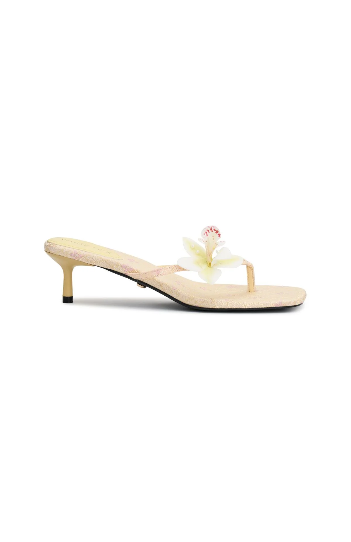 Rhea Orchid Thong Mules Lemon - Image 3