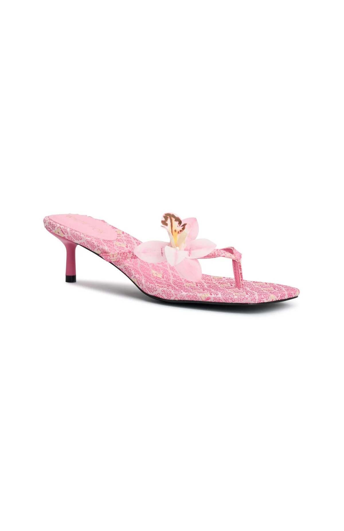 Rhea Orchid Thong Mules Pink - Image 3