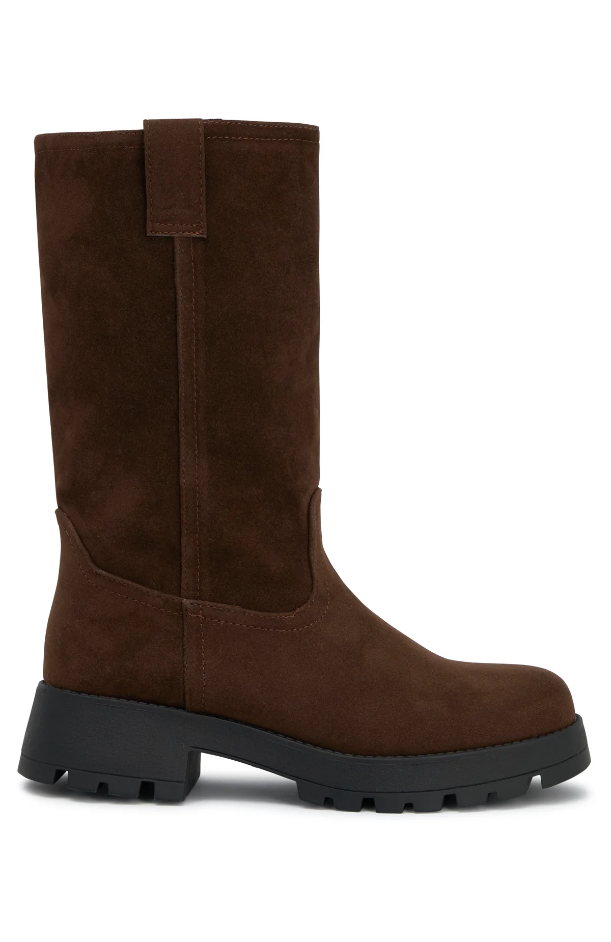 Rita Boots Chocolate Faux Suede - Image 4