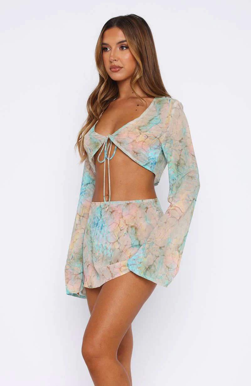 Riviera Long Sleeve Top Seaside Mottle - Image 3